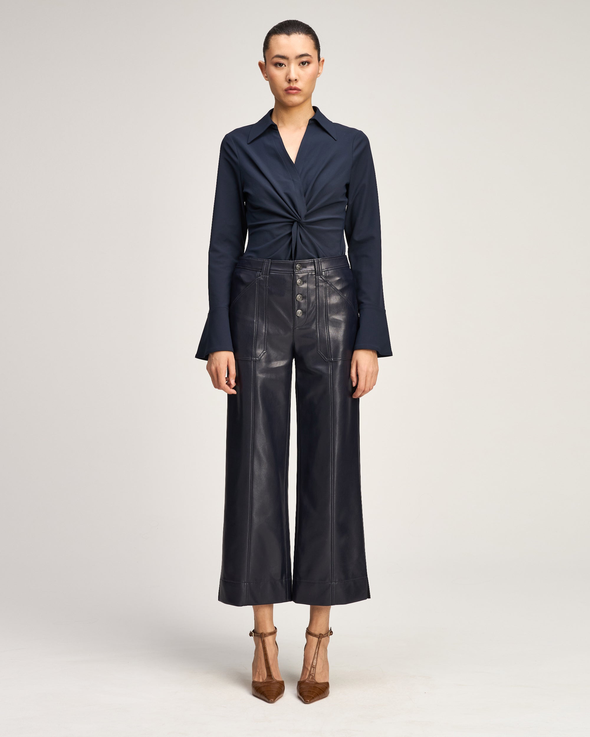 Vegan Leather Benji Pant – Cinq à Sept