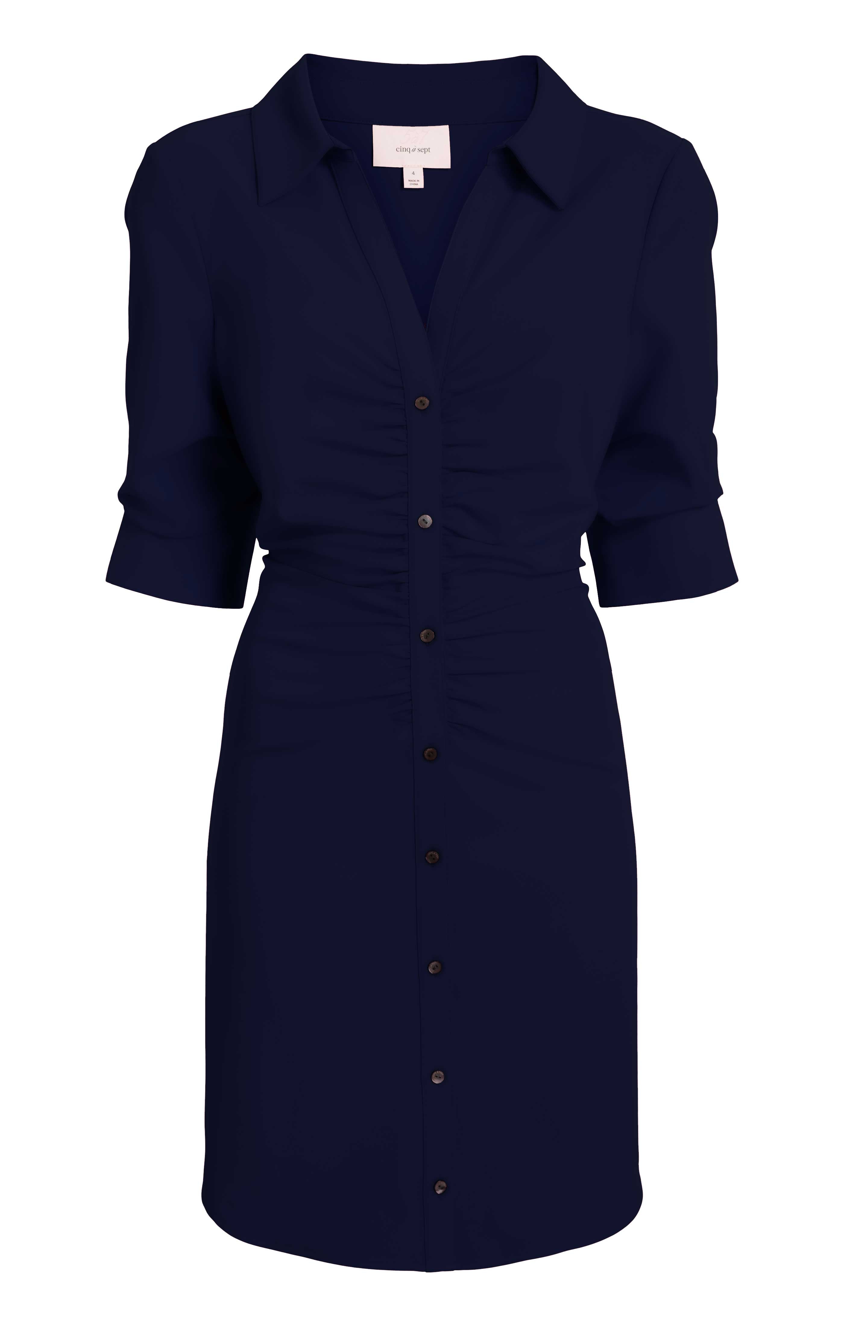 cinq a sept mini nanon dress Cinq Sept Nanon Knotted Silk Dress