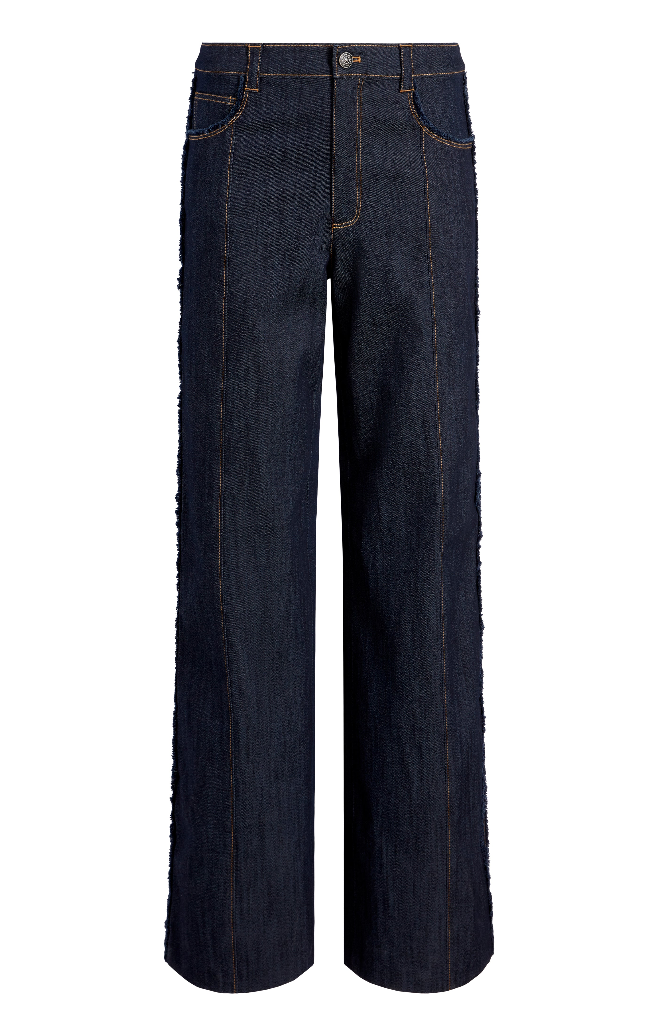 【INCHANT ME】662 Three Cut Brush Long Wide Denim Meg High Rise Wide Leg - Kut from the Kloth