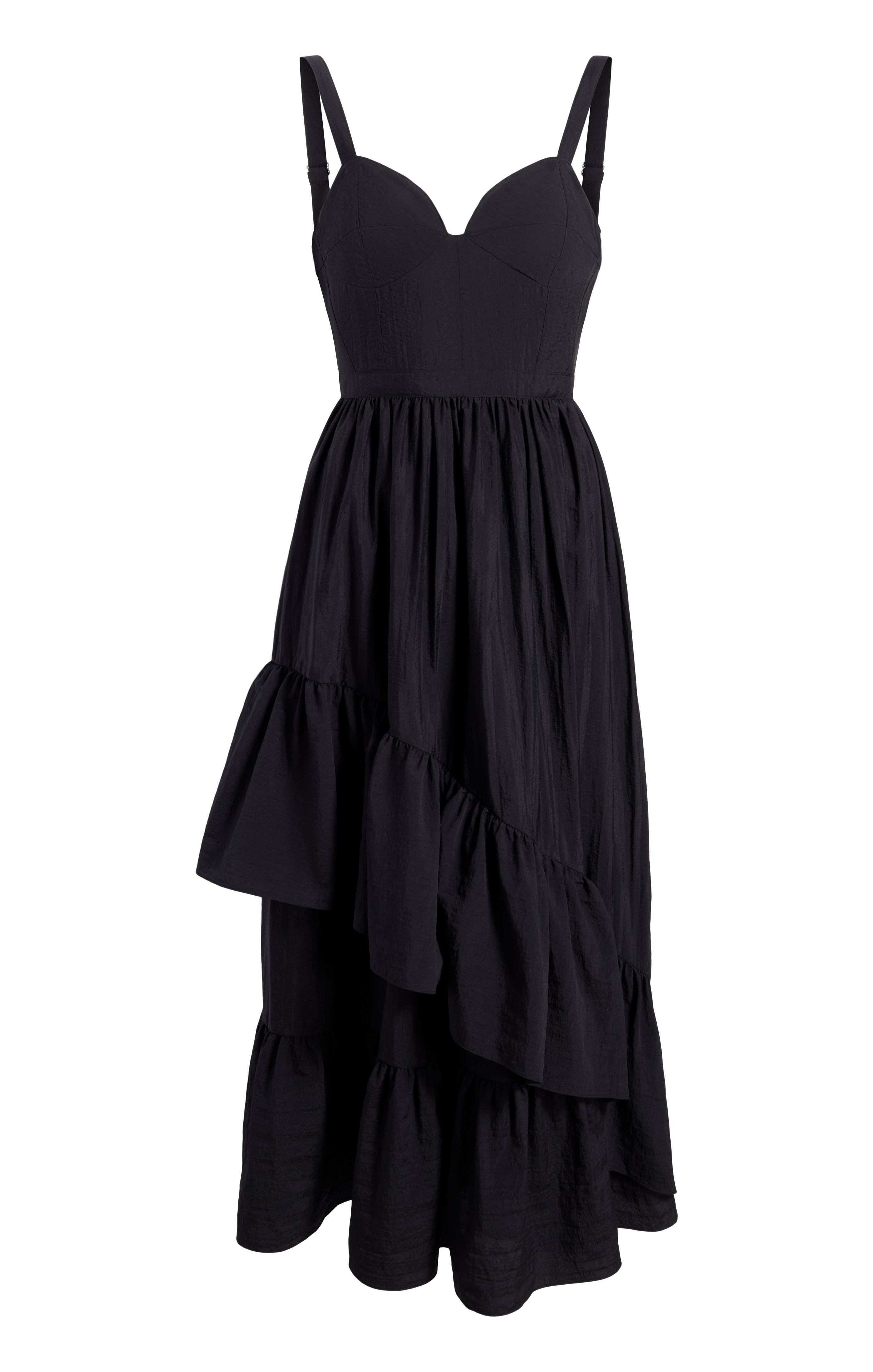 ワンピース andmary Ami pocket slit dress black ANDMARY】Ami pocket slit dress