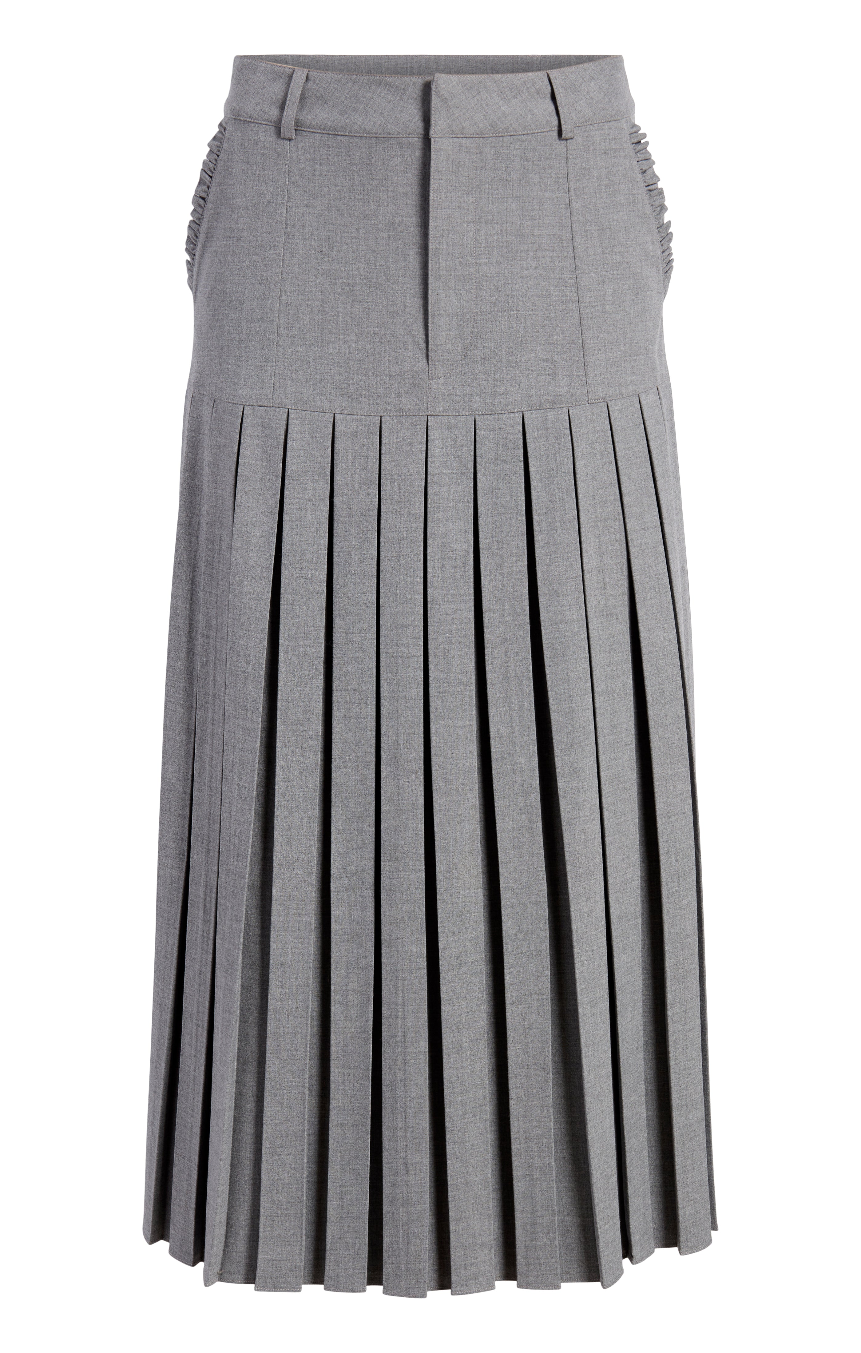 Grey pleated skirt 9mm best sale