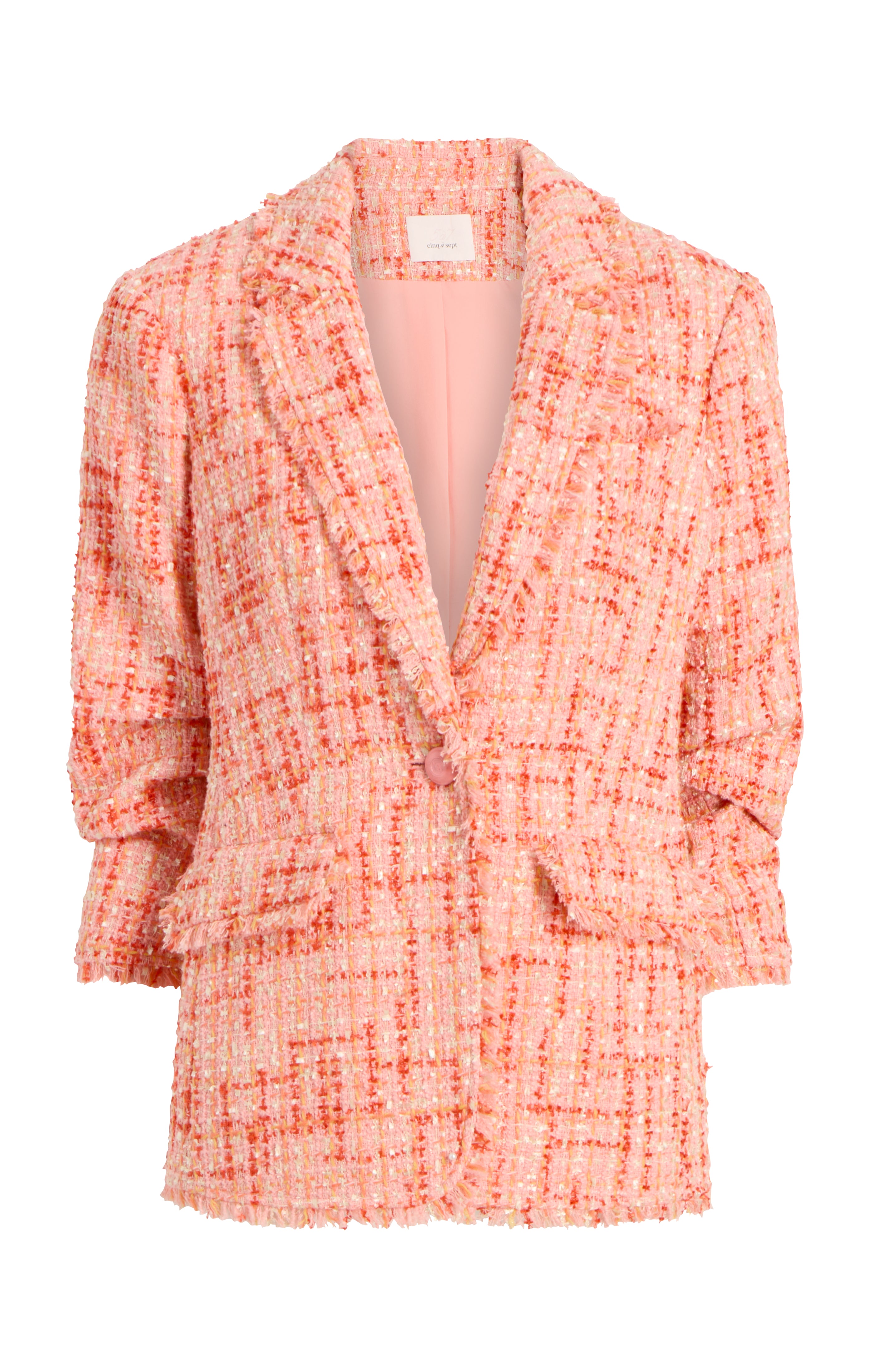 ジャケット Chloe FW25 Pastel pink wool blazer (CH25AVE52066 6H7) Chloé Cropped Blazer | italist