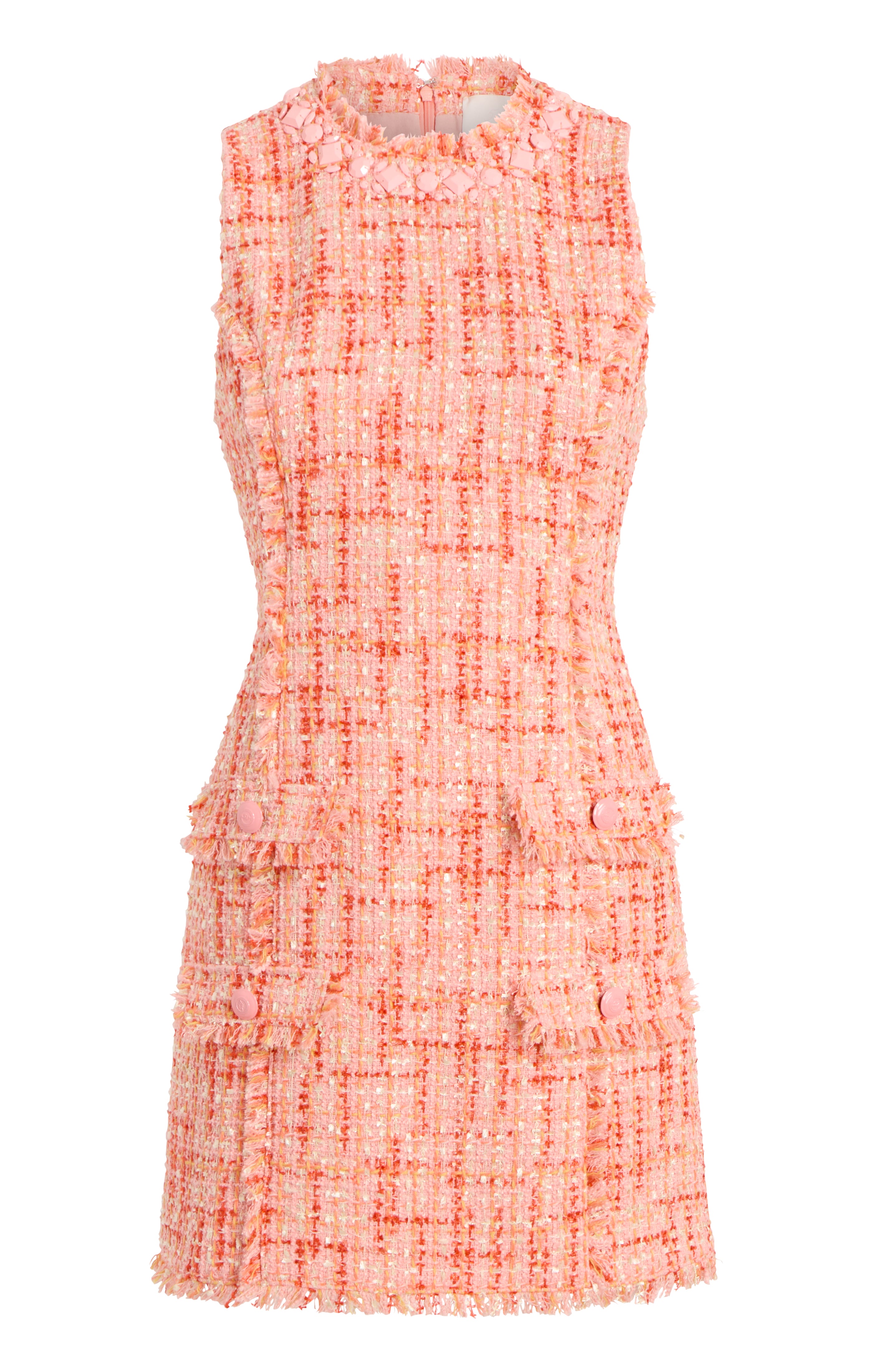 お値下げEpoch Boucle Mini Dress　Her lip to s Pink Sequin Boucle Mini Dress – self-portrait-US
