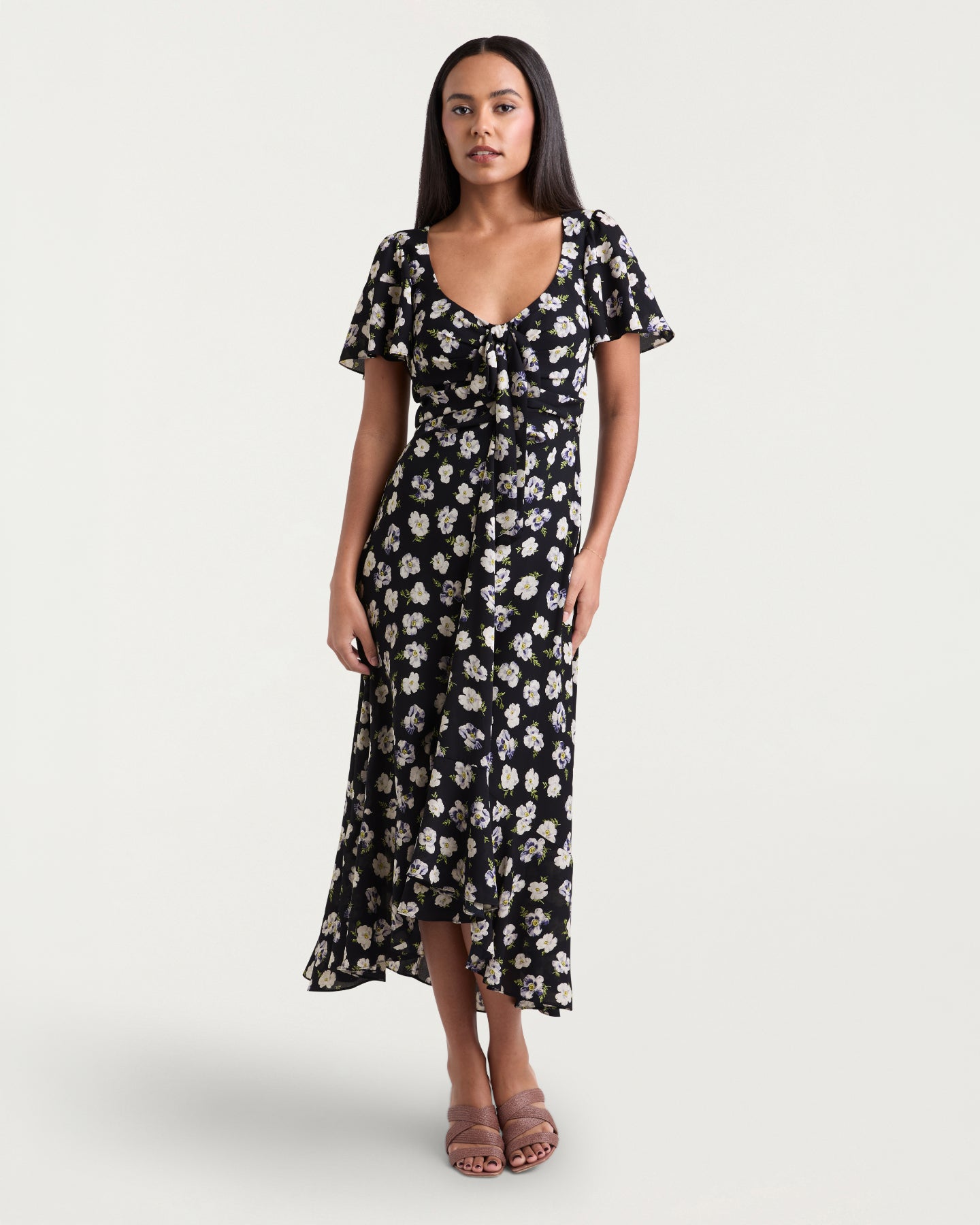 Mini Tossed Poppies Isha Dress – Cinq à Sept