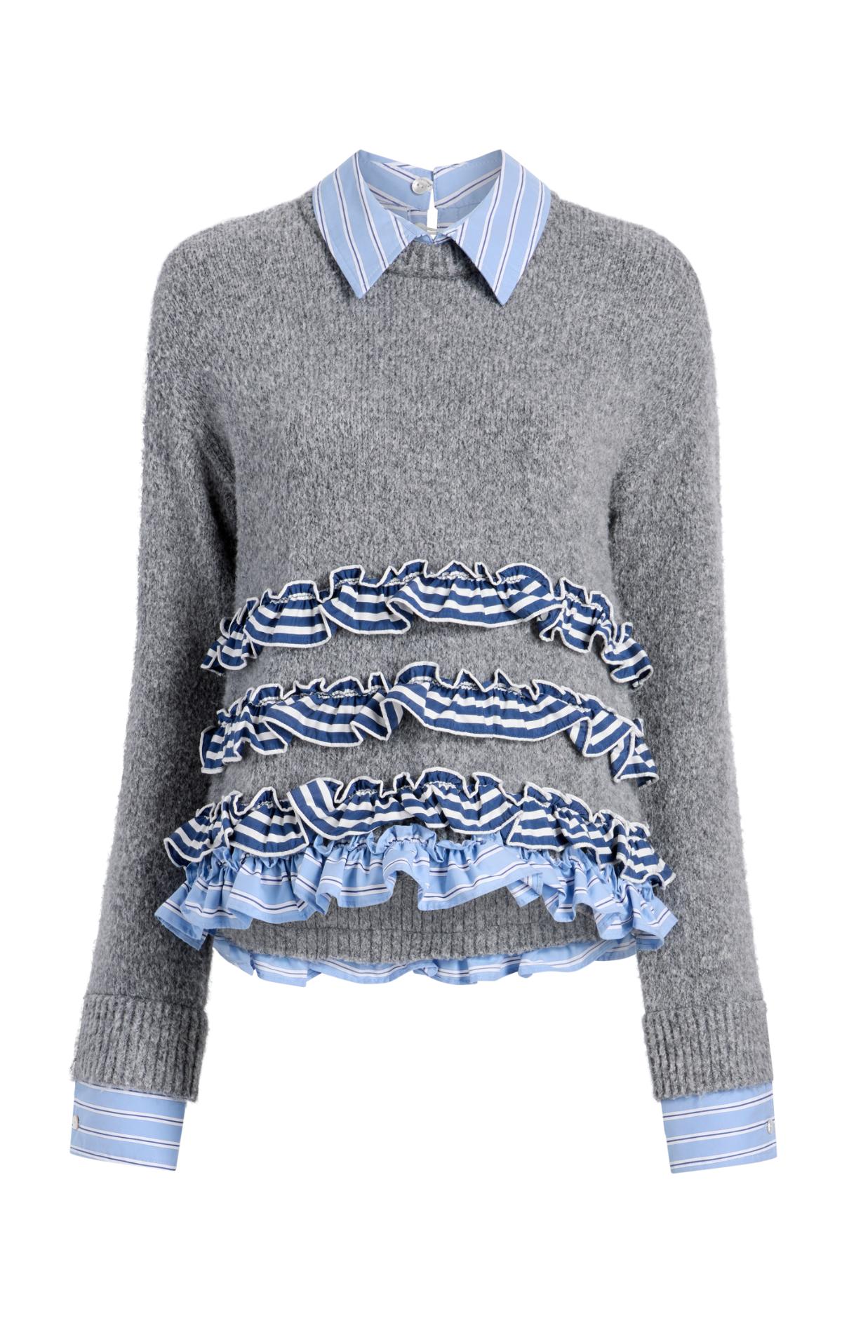 ENFOLD SLEEVE－LAYERED PULLOVER 25AW】ENFOLD エンフォルド / FAKE-LAYERED PULLOVER / プル