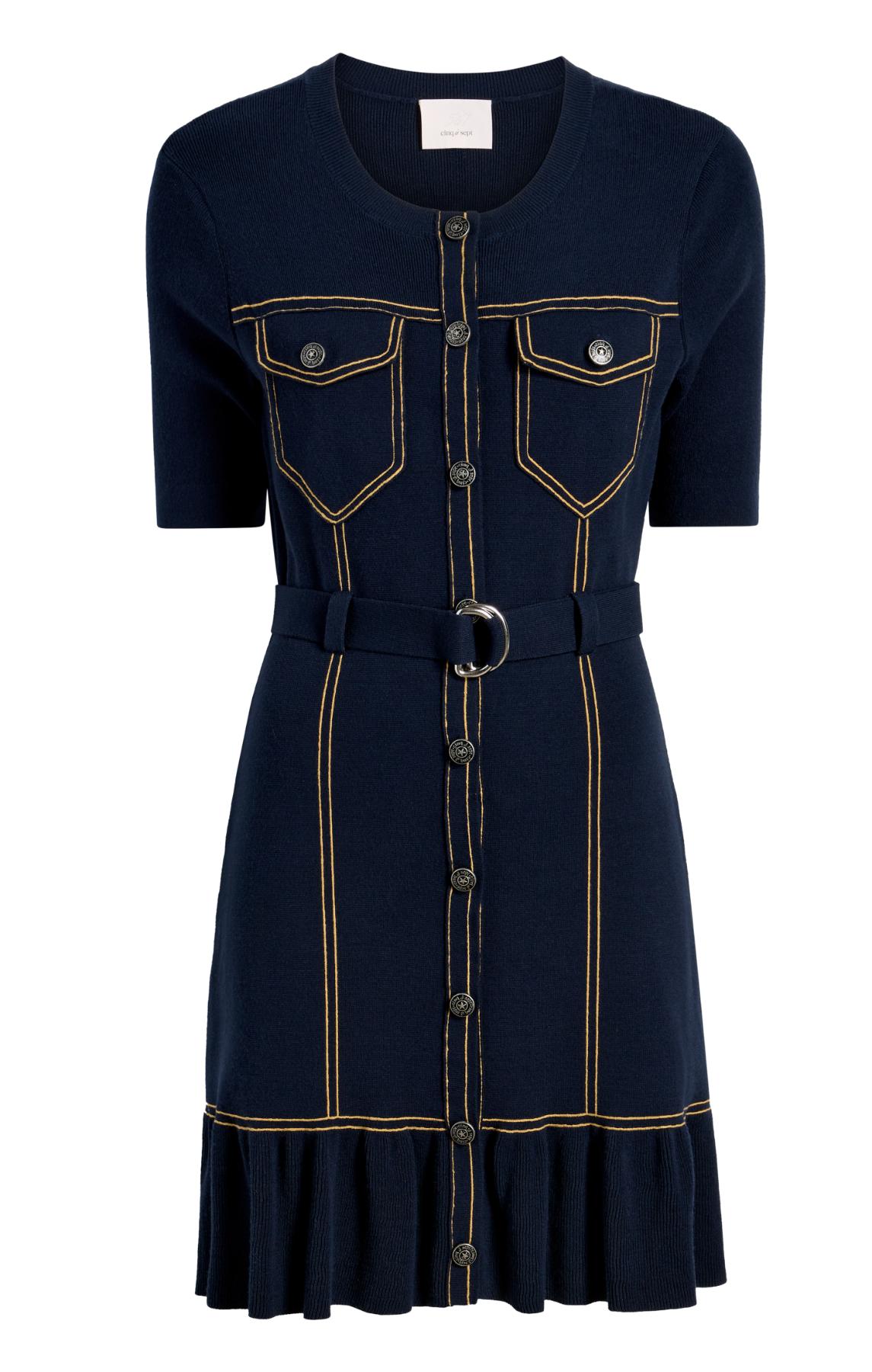 Elisha Cardigan Mini Dress Cinq Sept Elisha Cardigan Mini Dress Cinq Sept