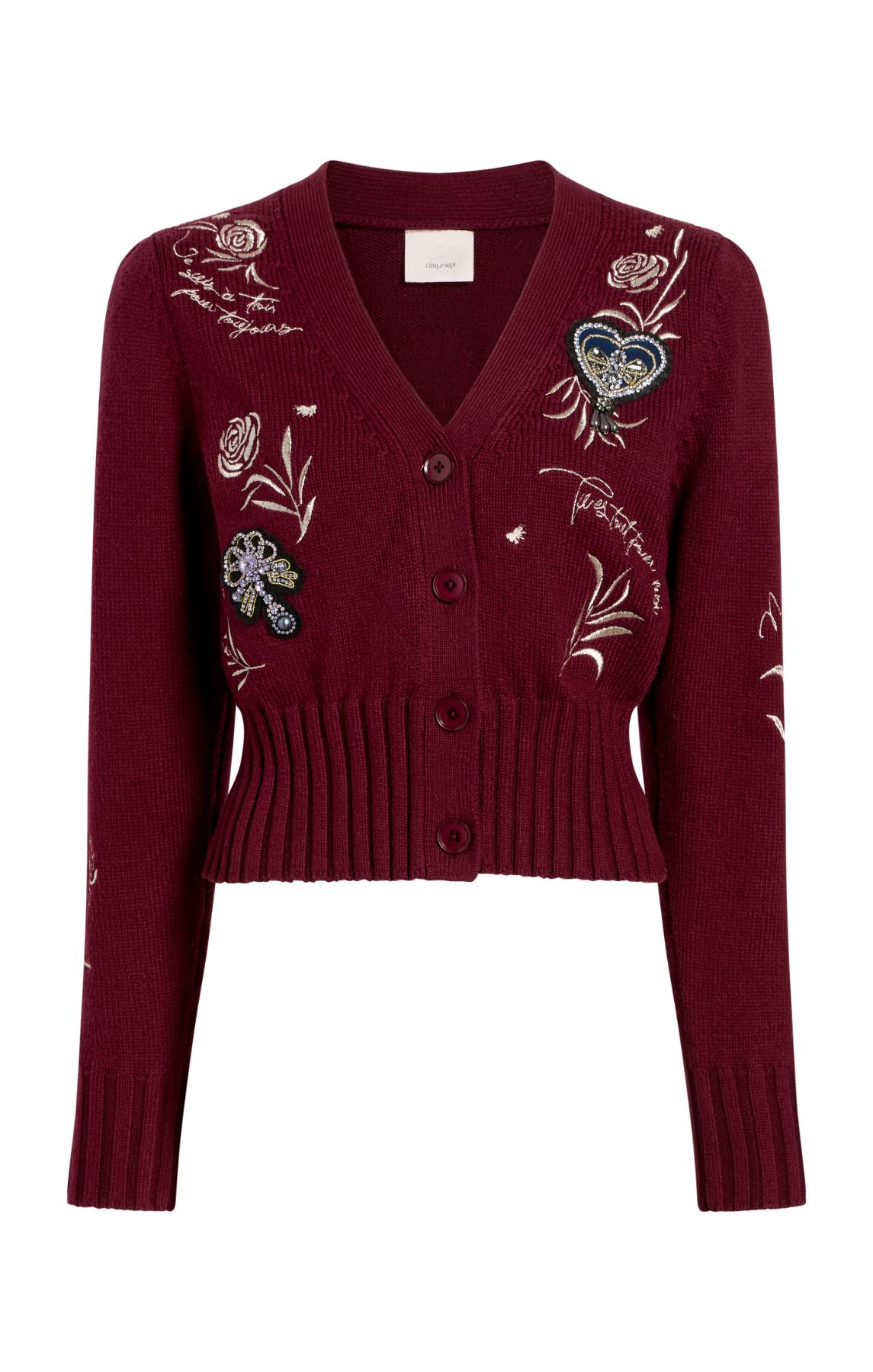 Heritage Rose Patch Morgan Cardigan – Cinq à Sept