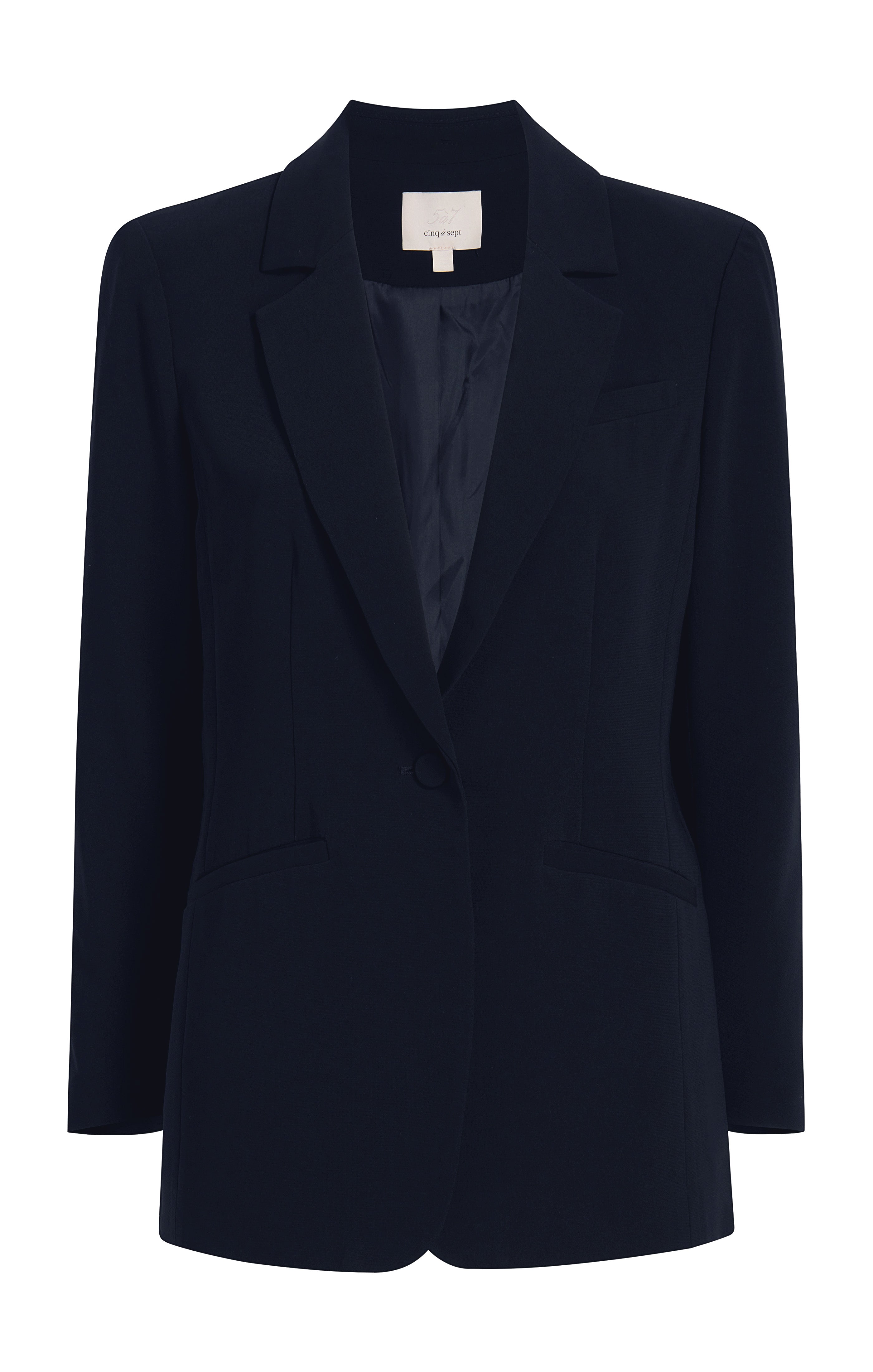 NEAU 4th Double breasted blazer ブラック Heirlome Anita U-Neck Stretch-Wool Double-Breasted Blazer