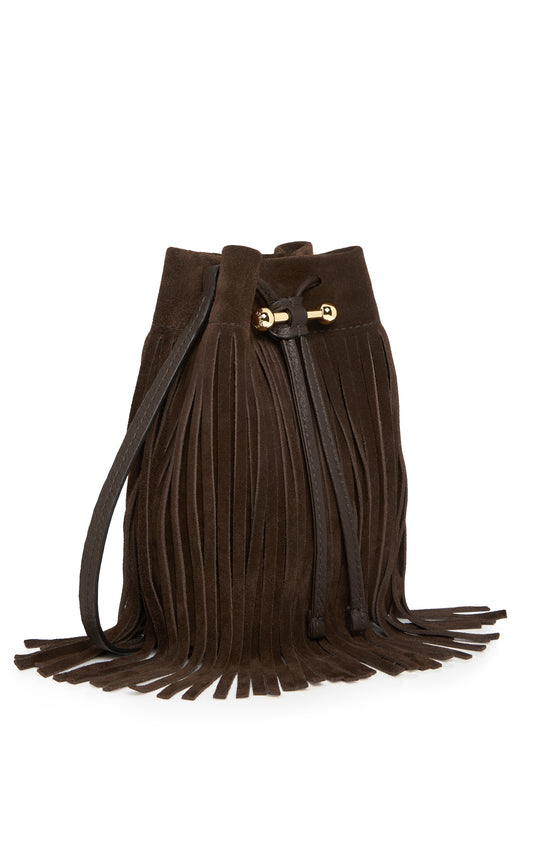 Strathberry Osette Midi Suede Pouch