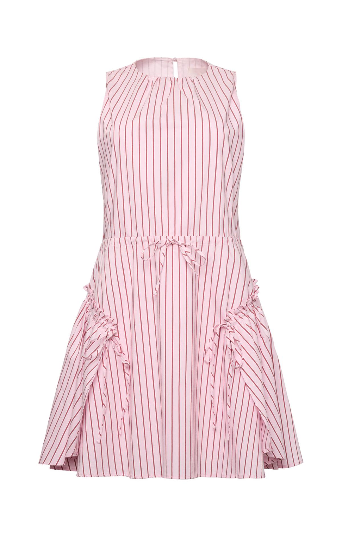 pink candy stripe dress Pastel Pink Candy Stripe Pattern Candy A-Line Dress by kierkegaard