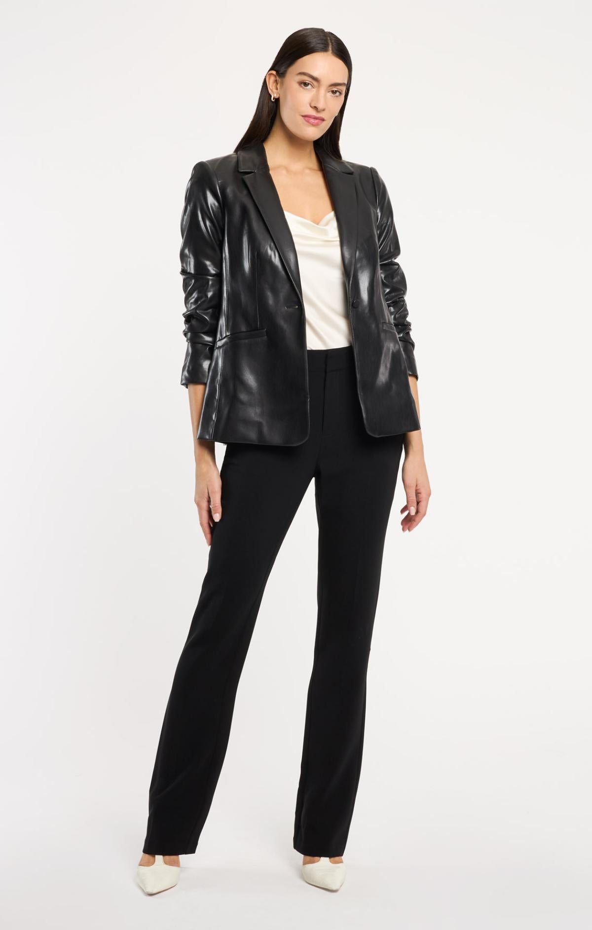 Vegan Leather Kylie Blazer