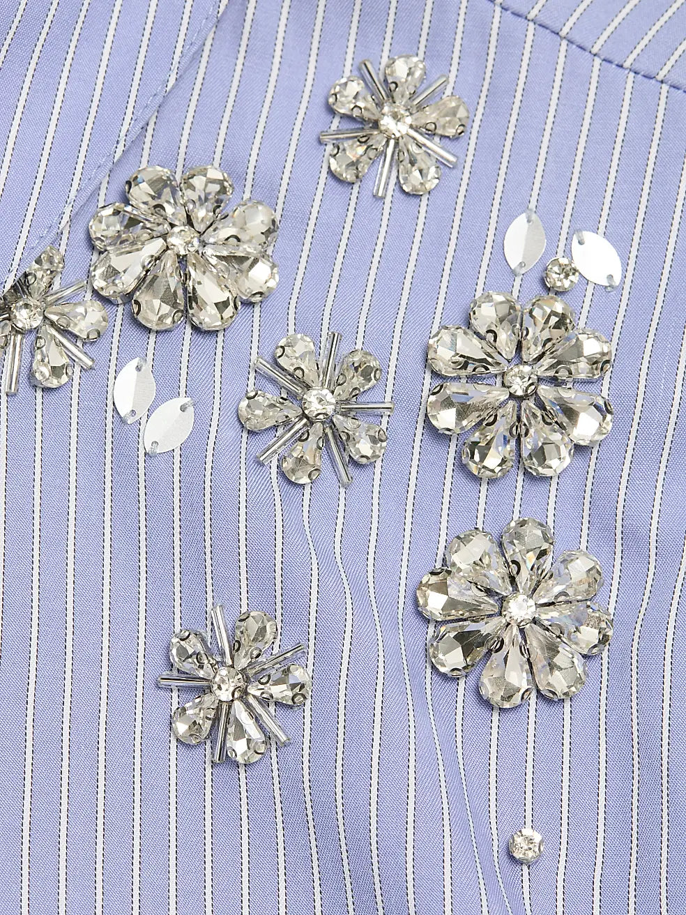 Lola Stripe Tumbling Flowers Blanche Top – Cinq à Sept