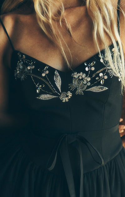 Floral Mixed Media Freddie Dress