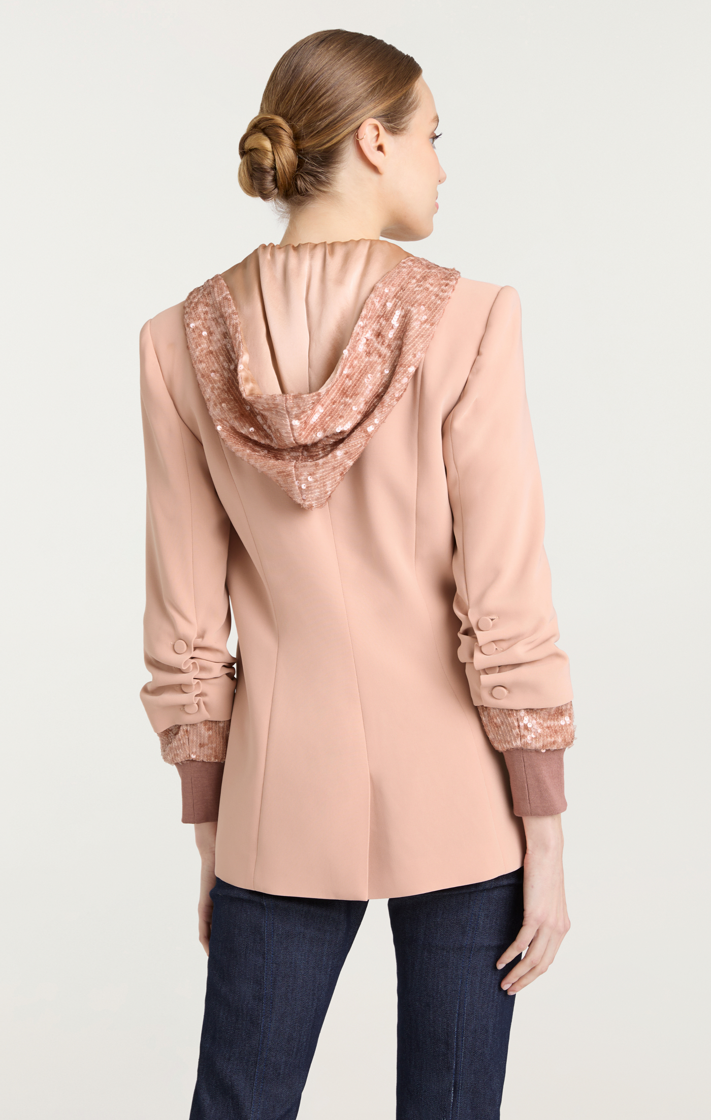 Sequin Hooded Khloe Blazer