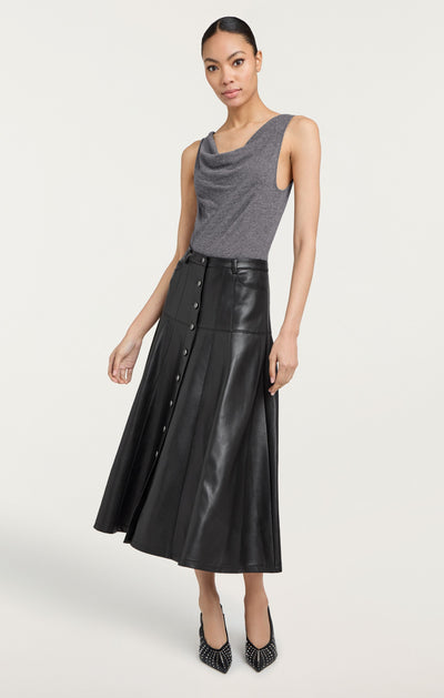 Vegan Leather Veena Skirt