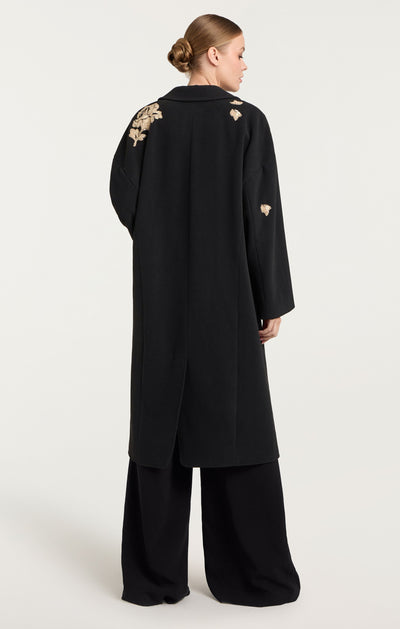 Rose Embellished Gravis Coat