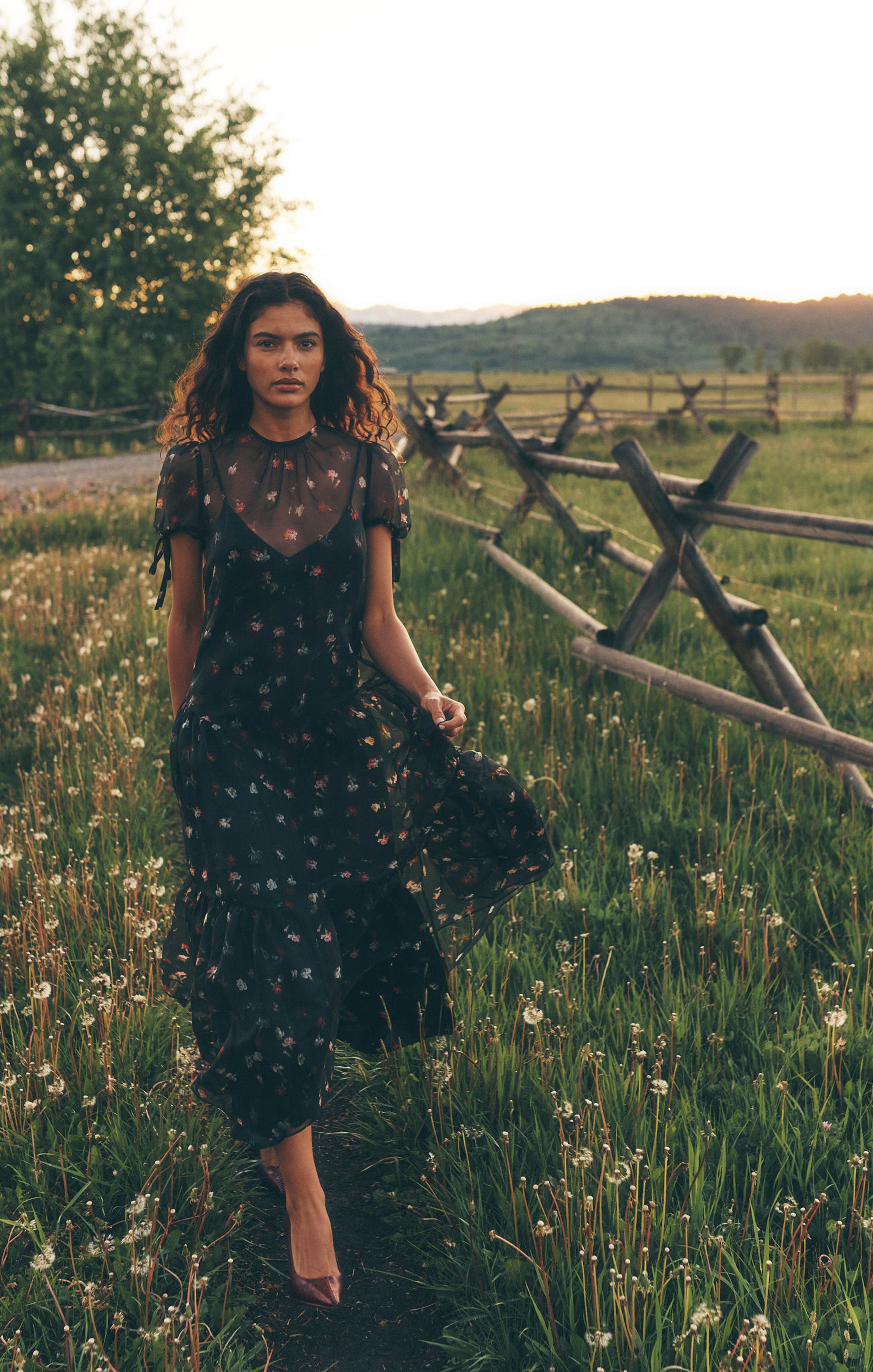Tumbling Carnation Kaida Dress – Cinq à Sept