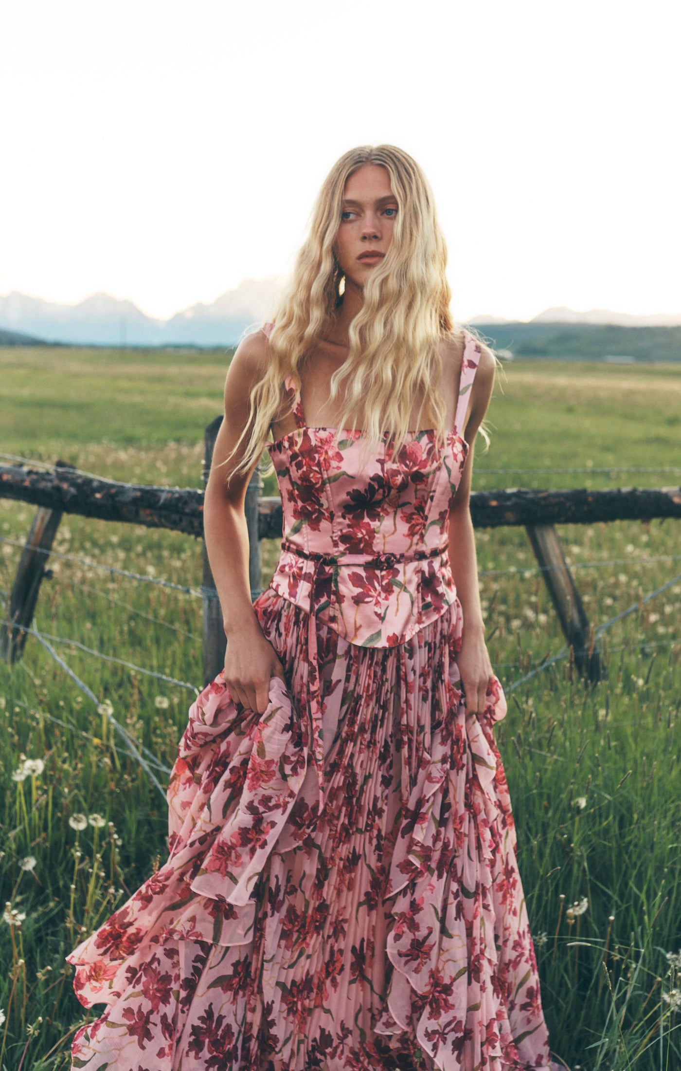 Trailing Hibiscus Leema Gown