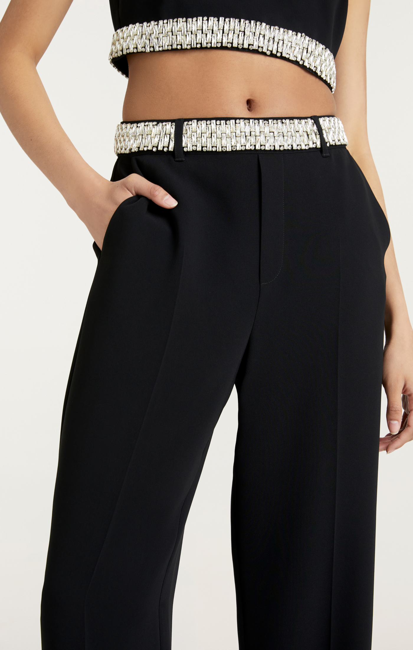 Stacked Jewelry Embellished Collins Pant