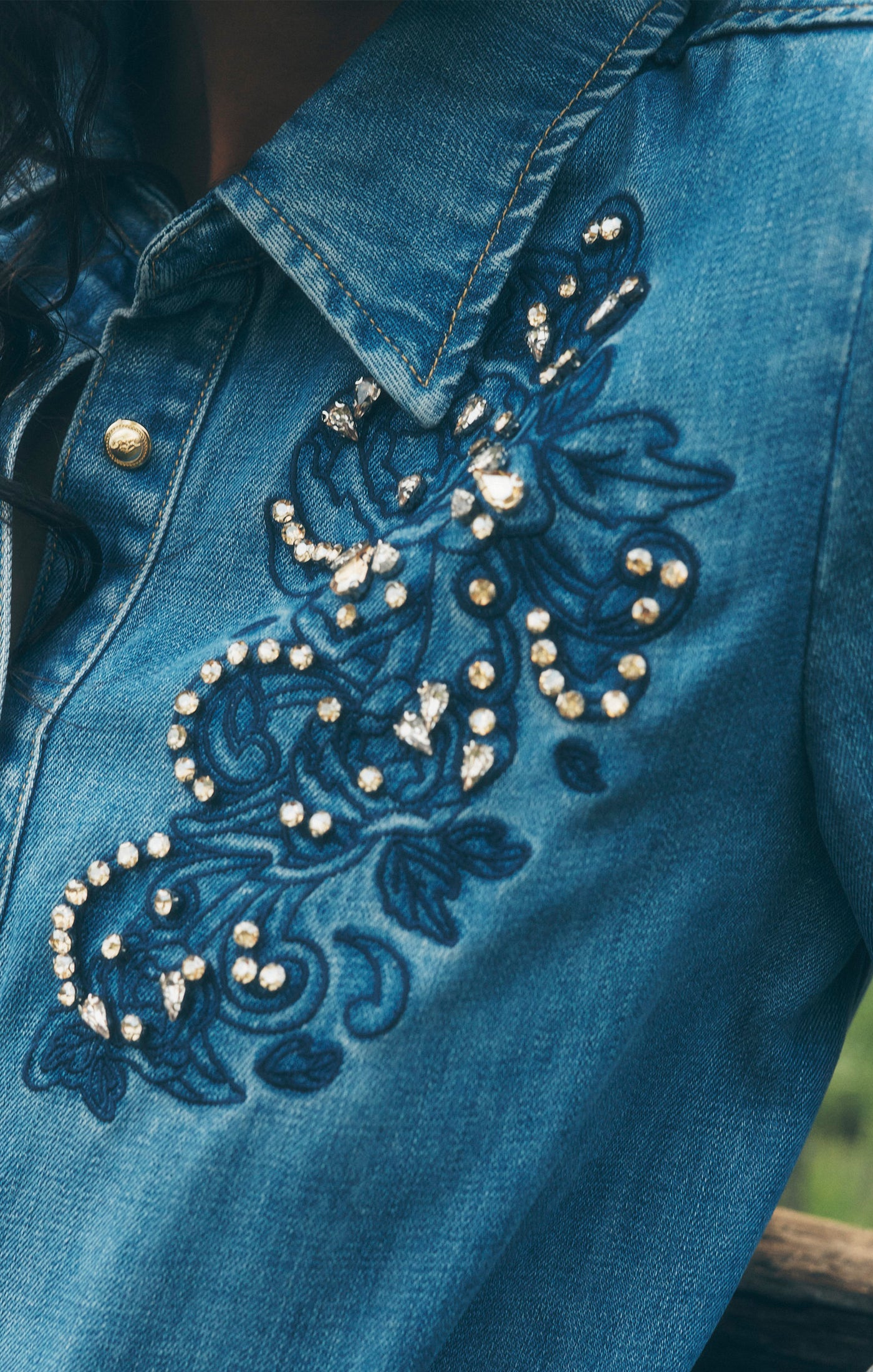 Rhinestone Embellished Juliette Top