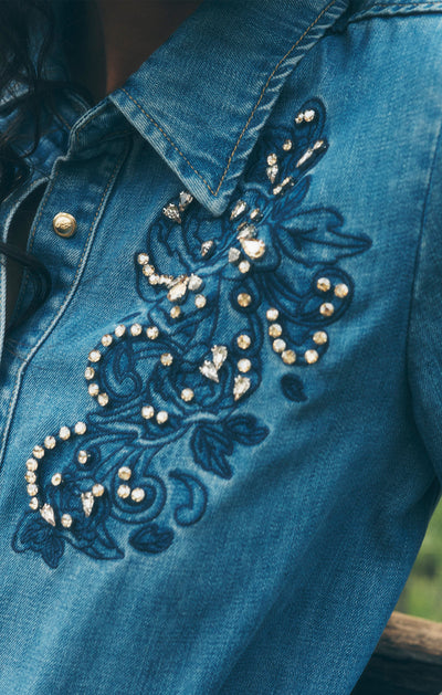 Rhinestone Embellished Juliette Top