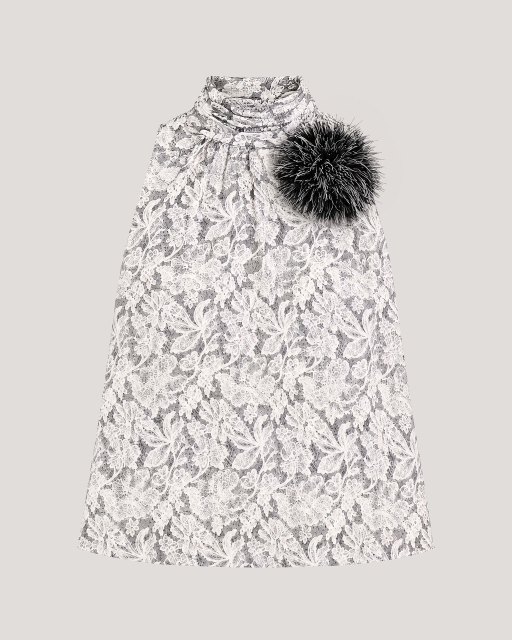 Trompe L'Oeil Lace Feather Romee Top