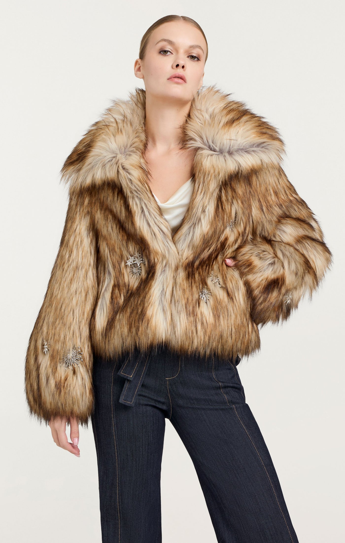 Embellished Short Tenley Coat