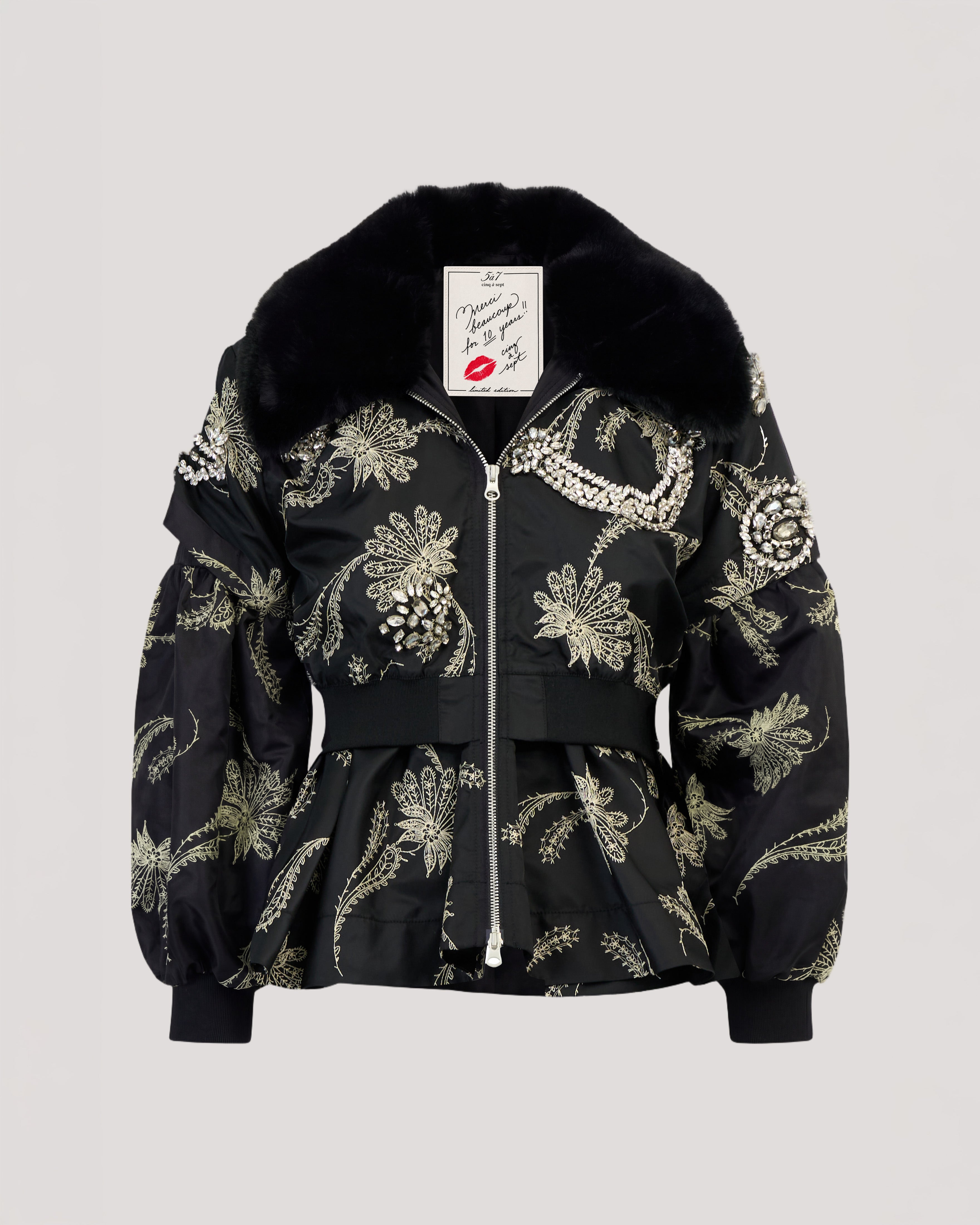 Paisley Fan Embroidered Armelle Jacket