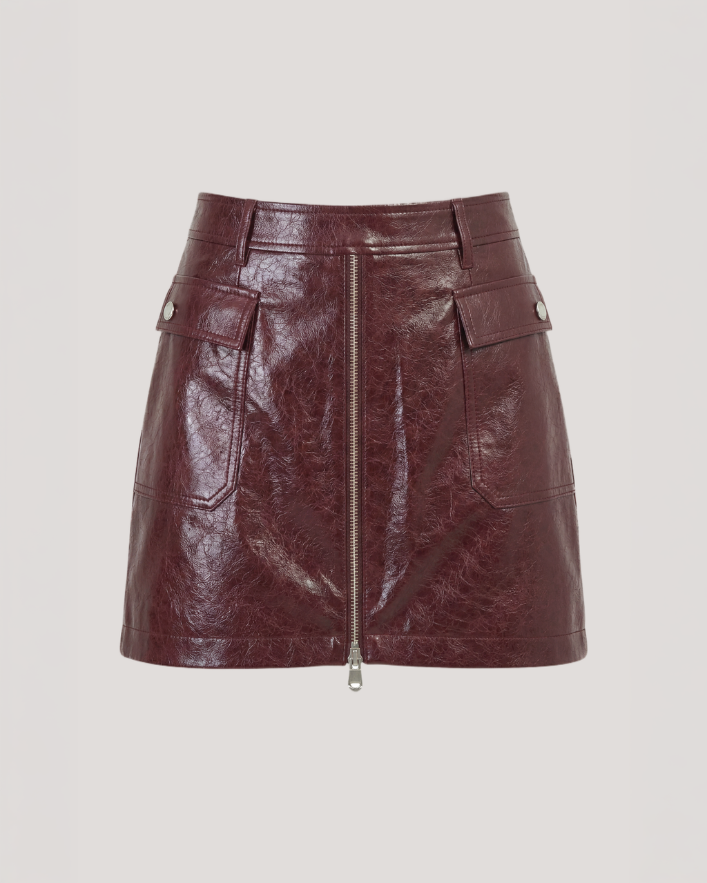 Tumbled Vegan Leather Radley Skirt