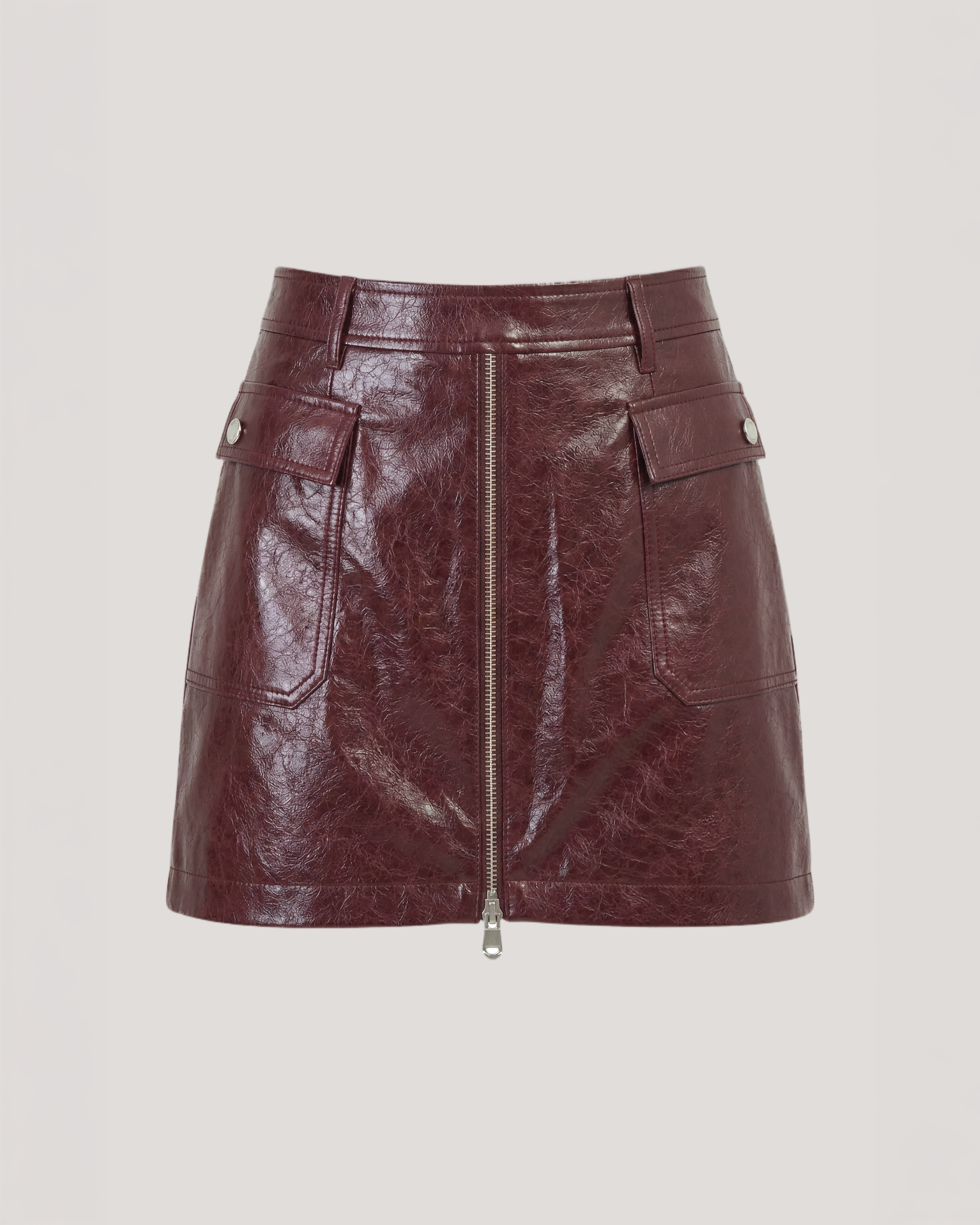 Tumbled Vegan Leather Radley Skirt