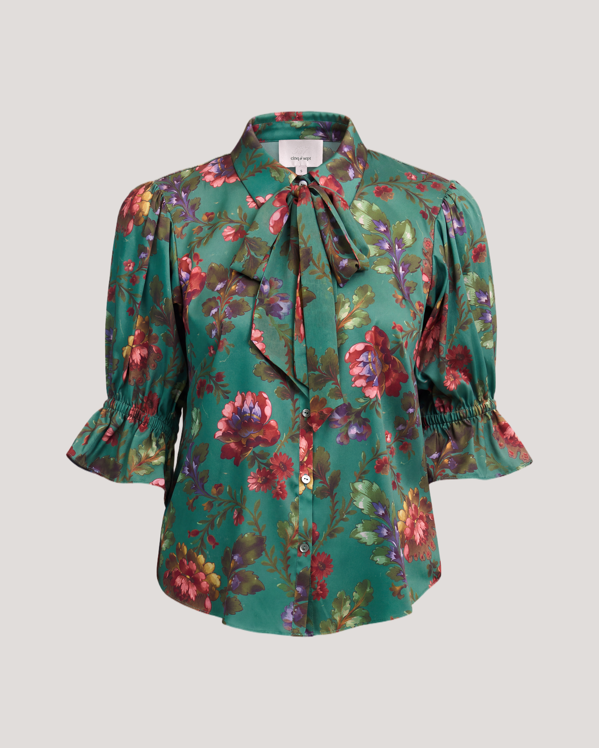 Fresco Floral Bow Fiona Top