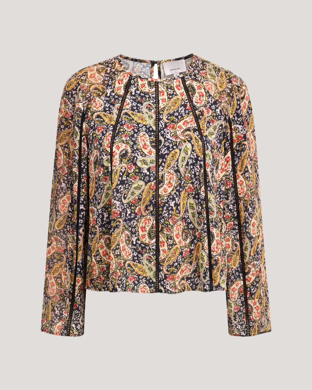 Rose Paisley Virelia Top