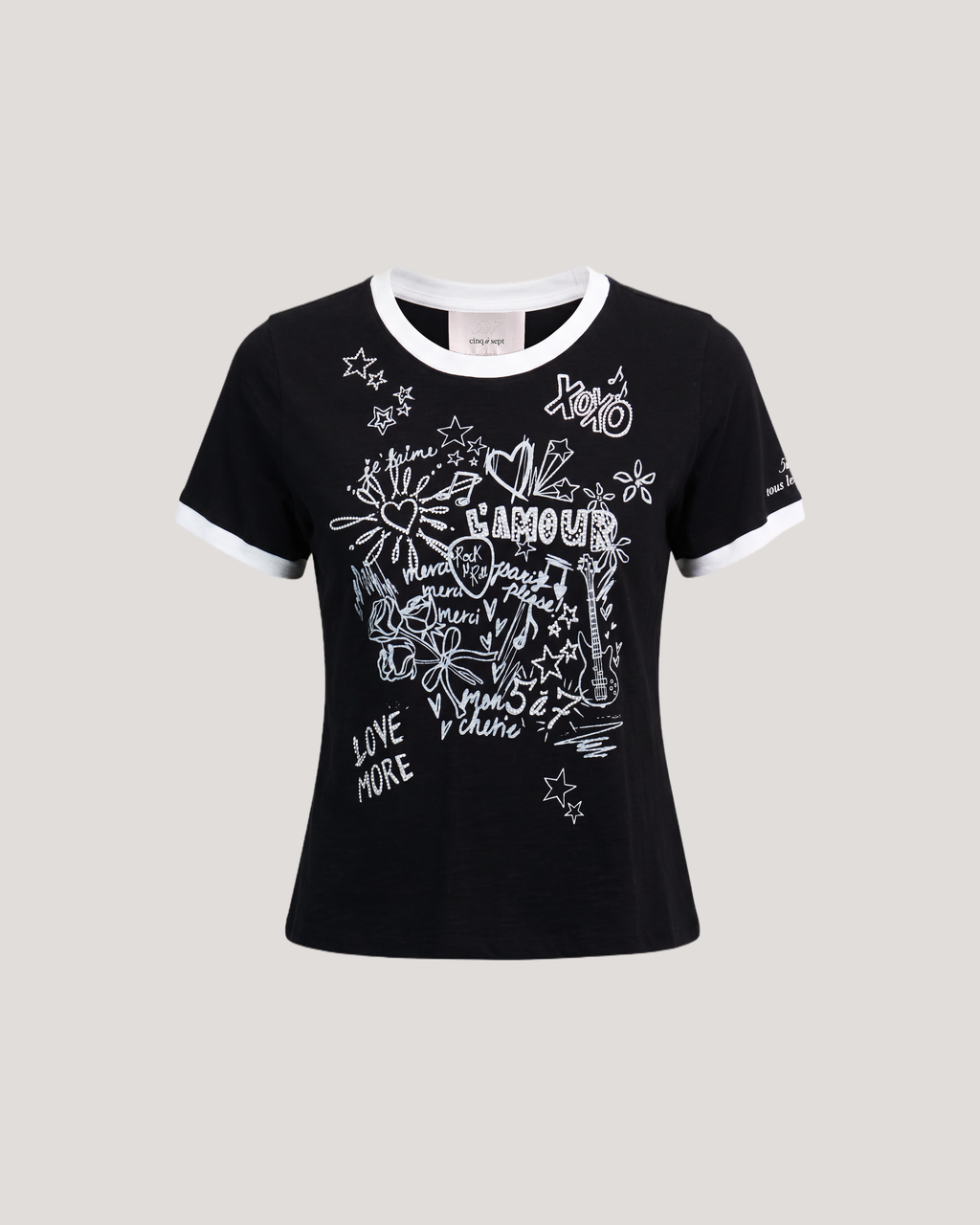 Lamour Doodle Shrunken Tee
