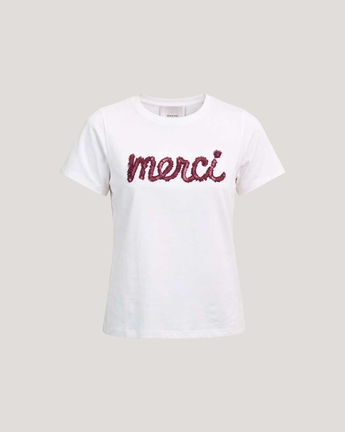 Merci Ruffle Shrunken Tee