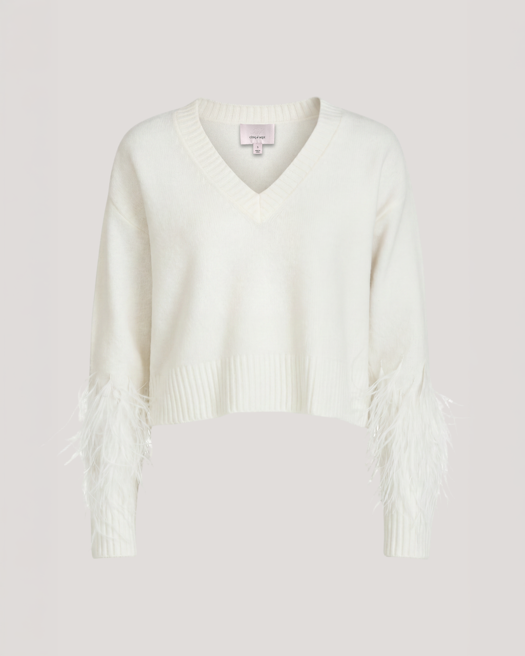 Brianne Feather V Neck Pullover