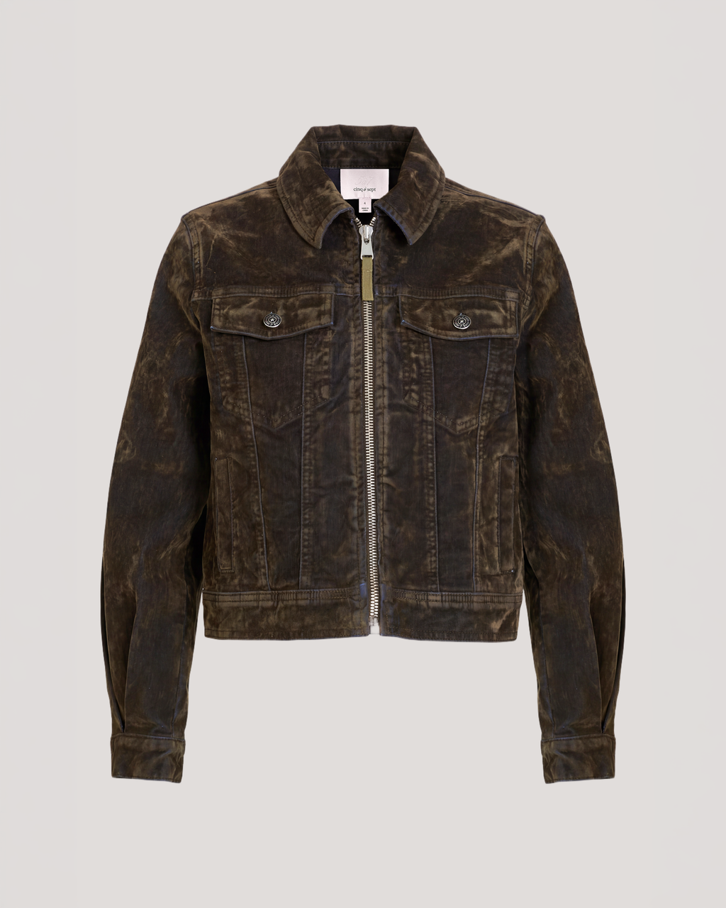 Flocked Denim Nicole Jacket