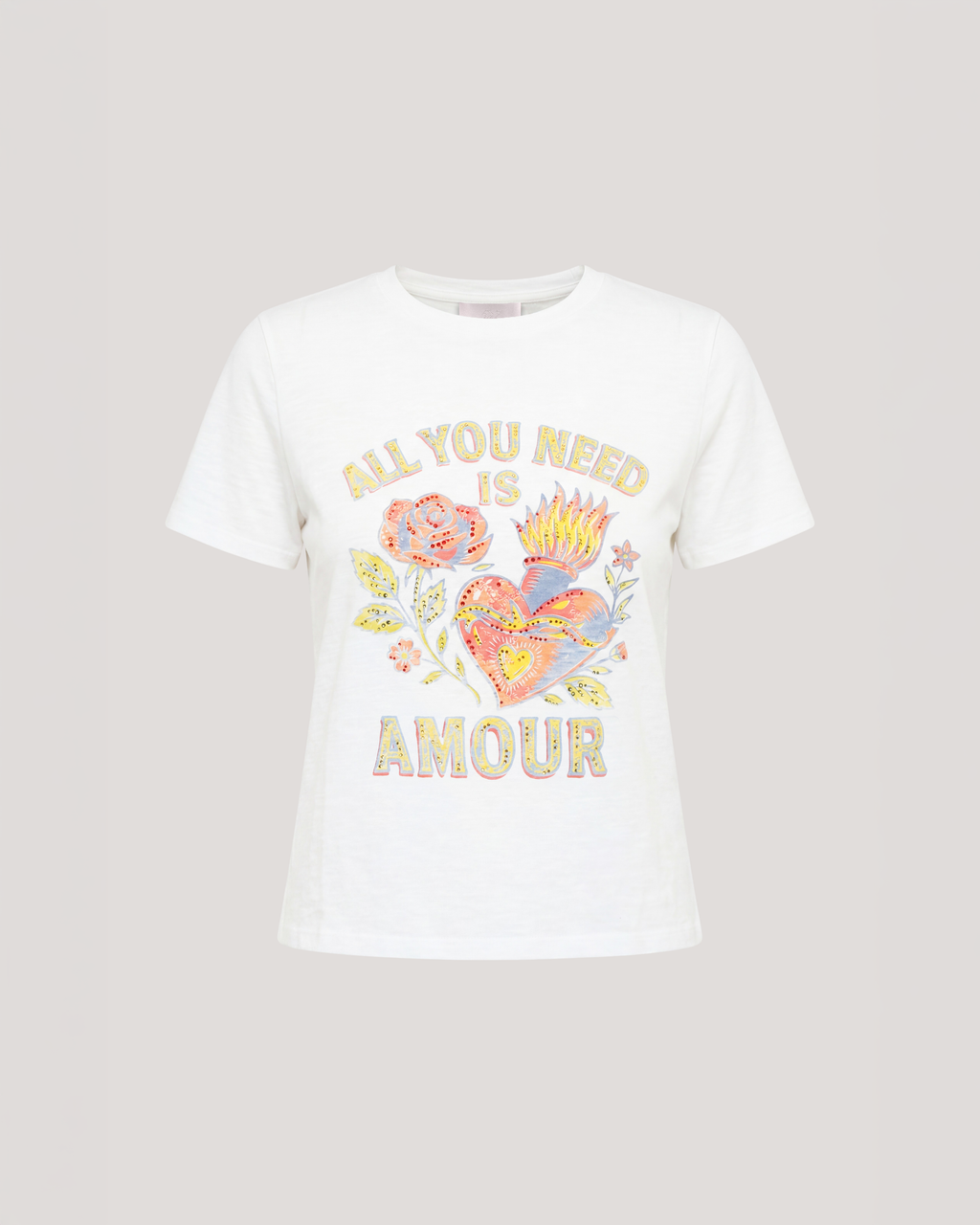 Heatset All You Need Is Amour Shrunken Band Tee
