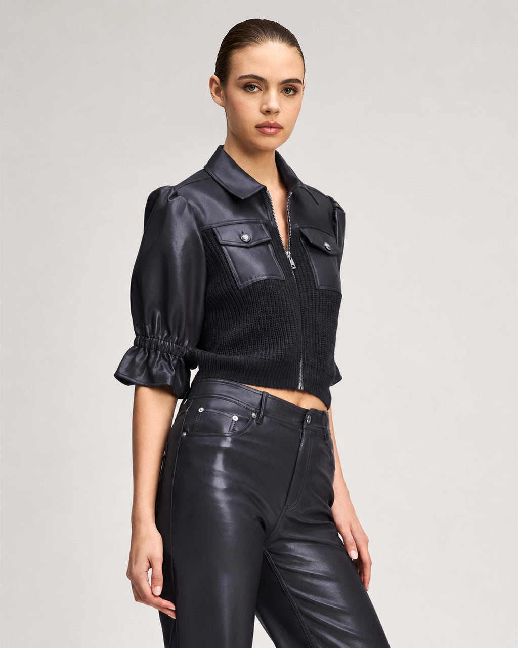 Knit Holly Combo Jacket