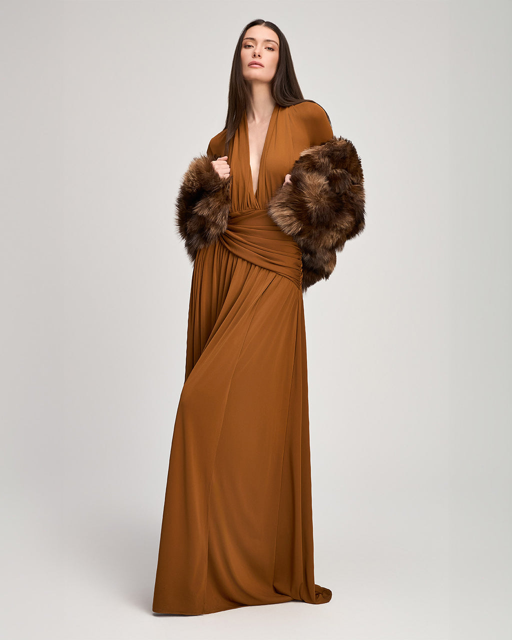 Brown Patchwork Sybella Coat