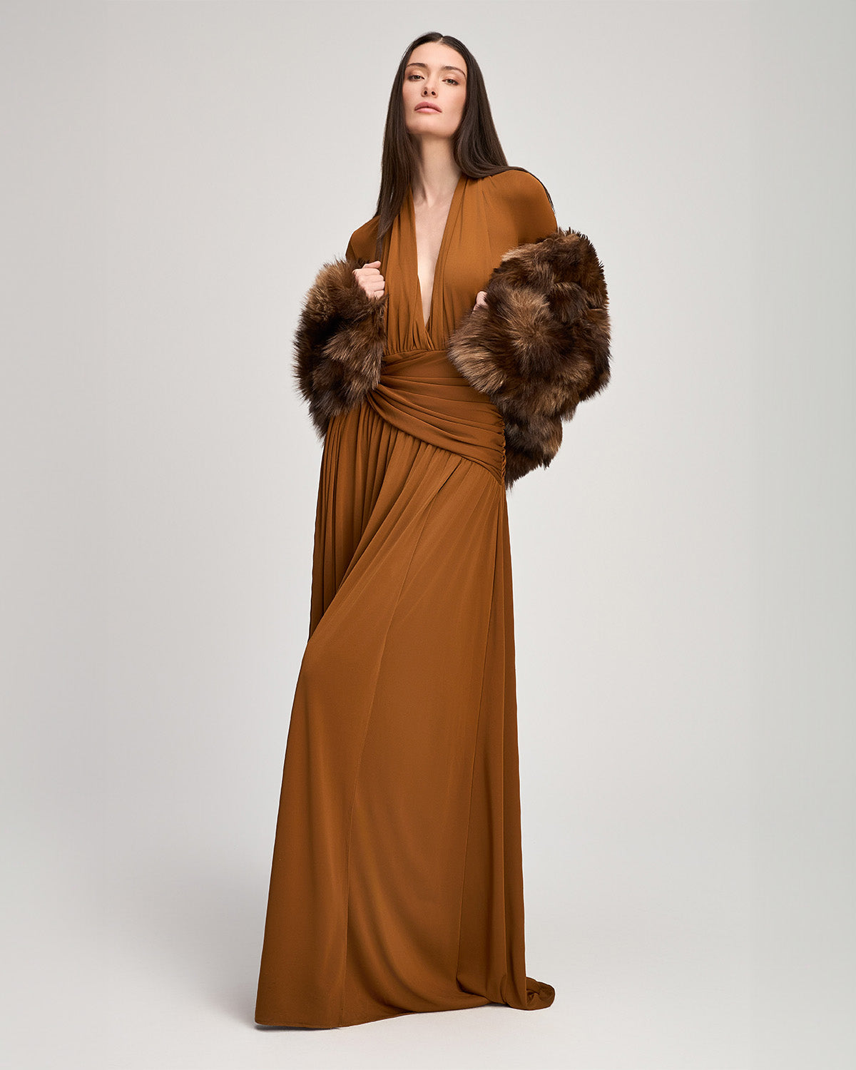 Brown Patchwork Sybella Coat