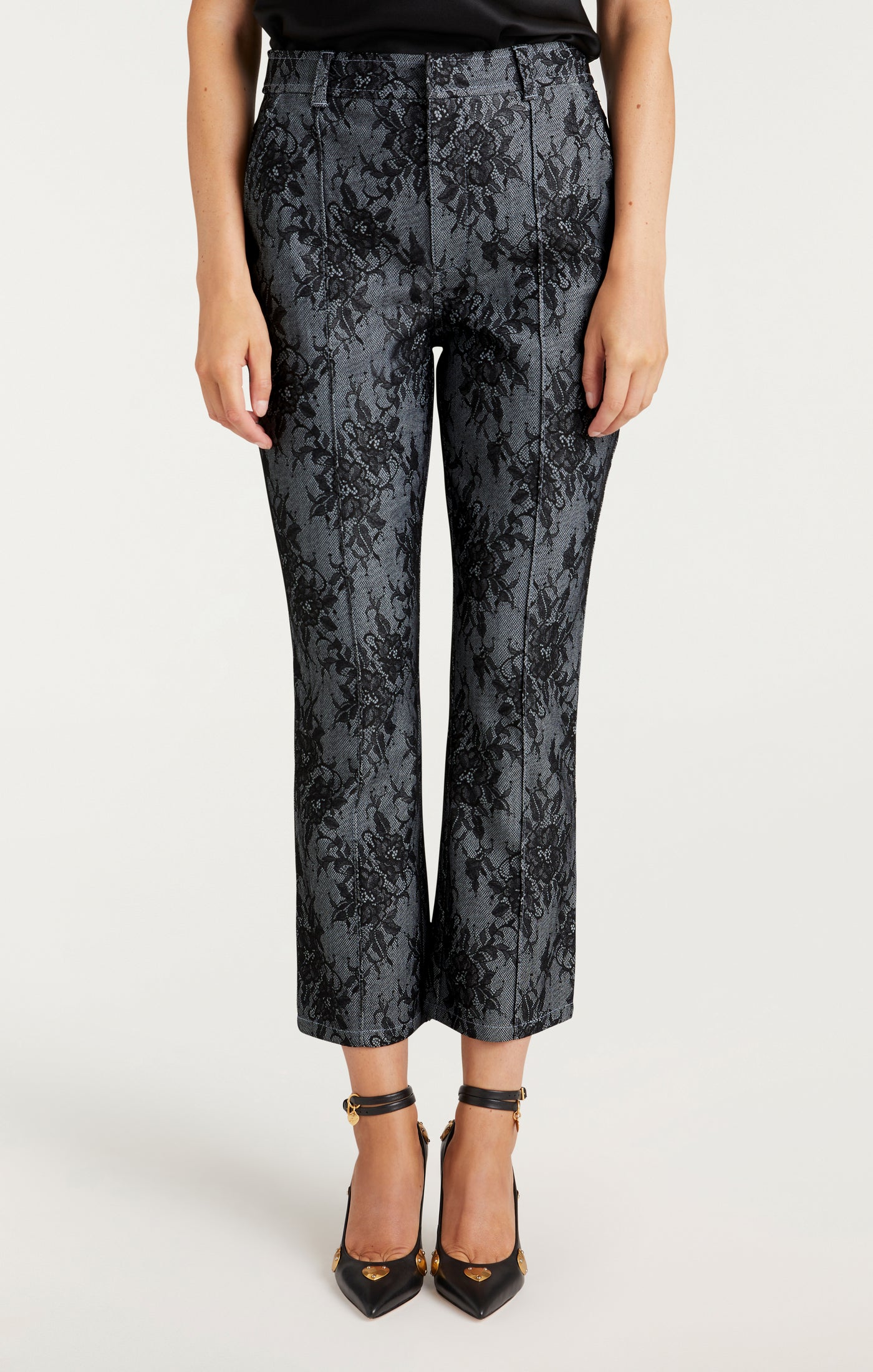 Bonded Lace Cropped Evelyn Pant