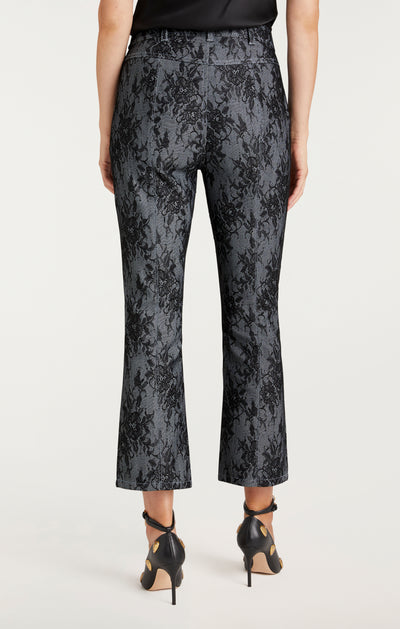 Bonded Lace Cropped Evelyn Pant