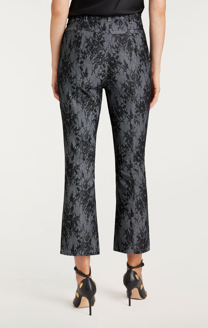Bonded Lace Cropped Evelyn Pant – Cinq à Sept