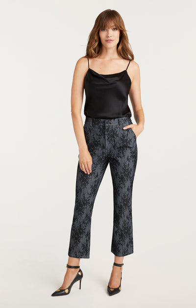 Bonded Lace Cropped Evelyn Pant