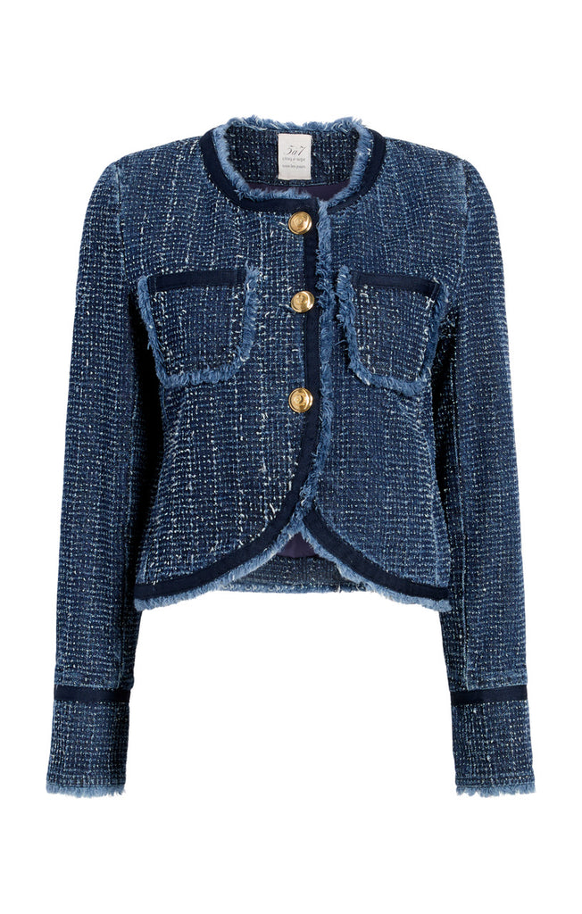 Boucle Denim Zanda Jacket – Cinq à Sept