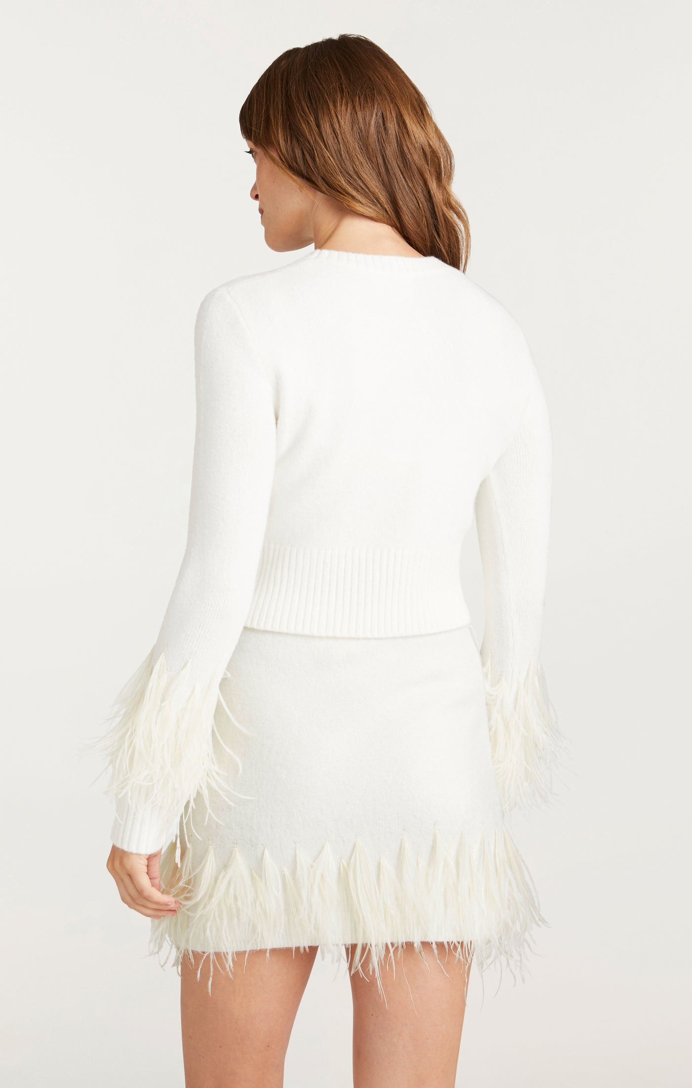 Briana Feather Crewneck Pullover