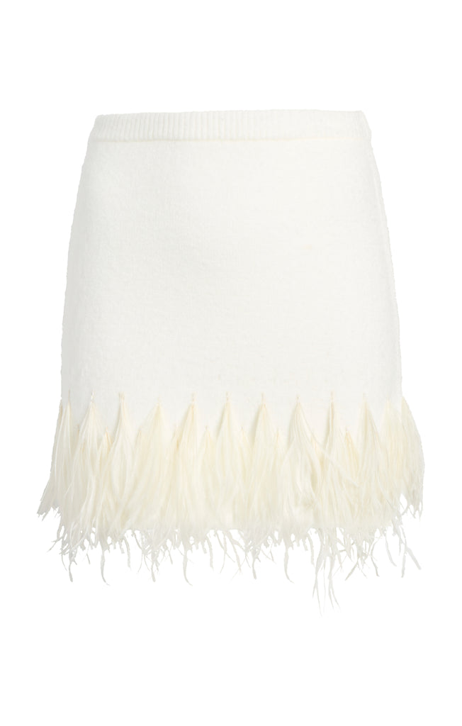 Zara $109ZW Collection Linen Skirt Contrast Embroidery White XS S 4786/076  New