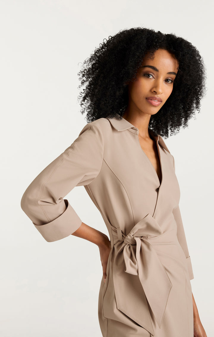 khaki dress for women Cayleigh Dress – Cinq à Sept