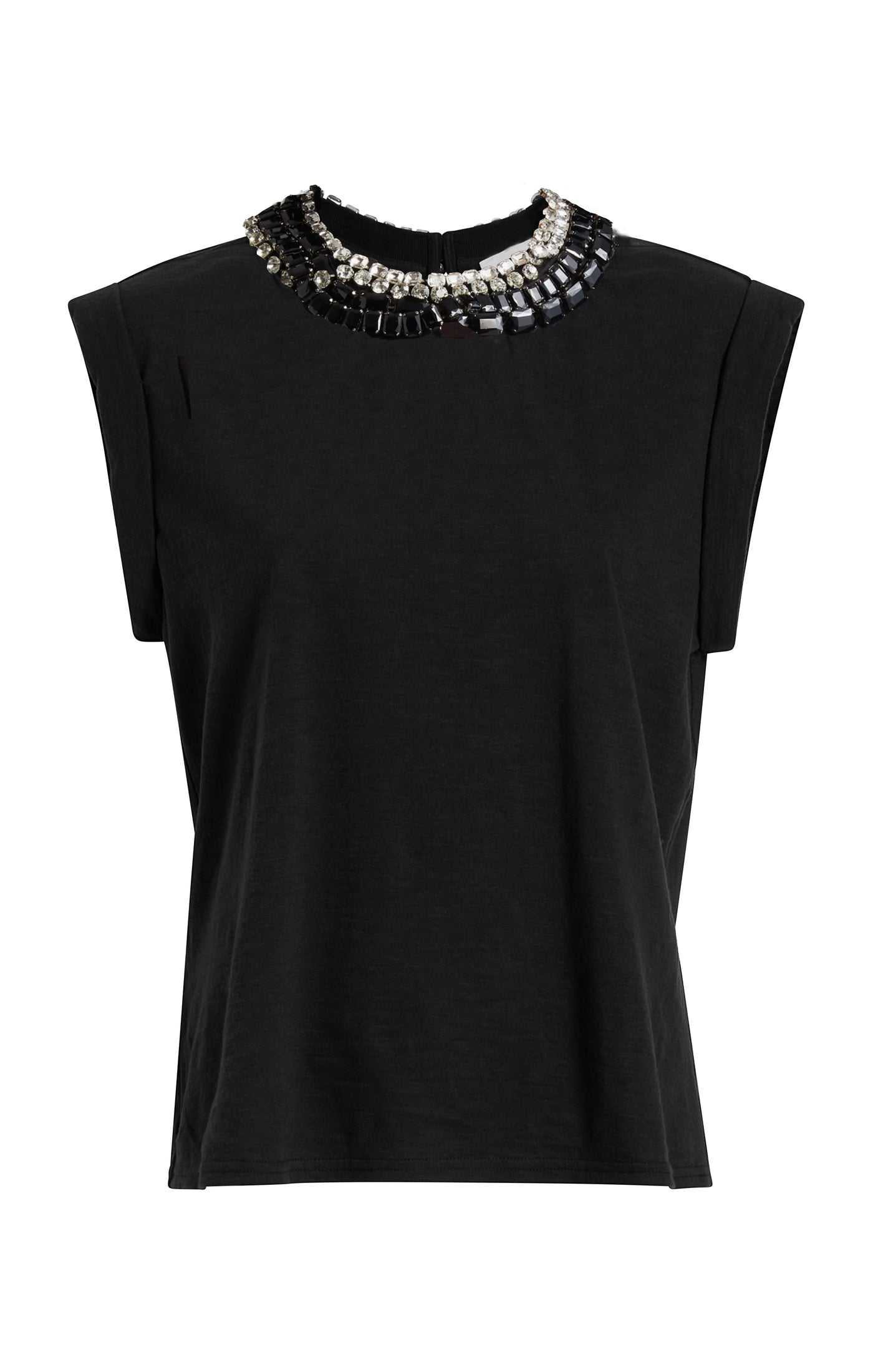 Chunky Rhinestone Embellished Tee