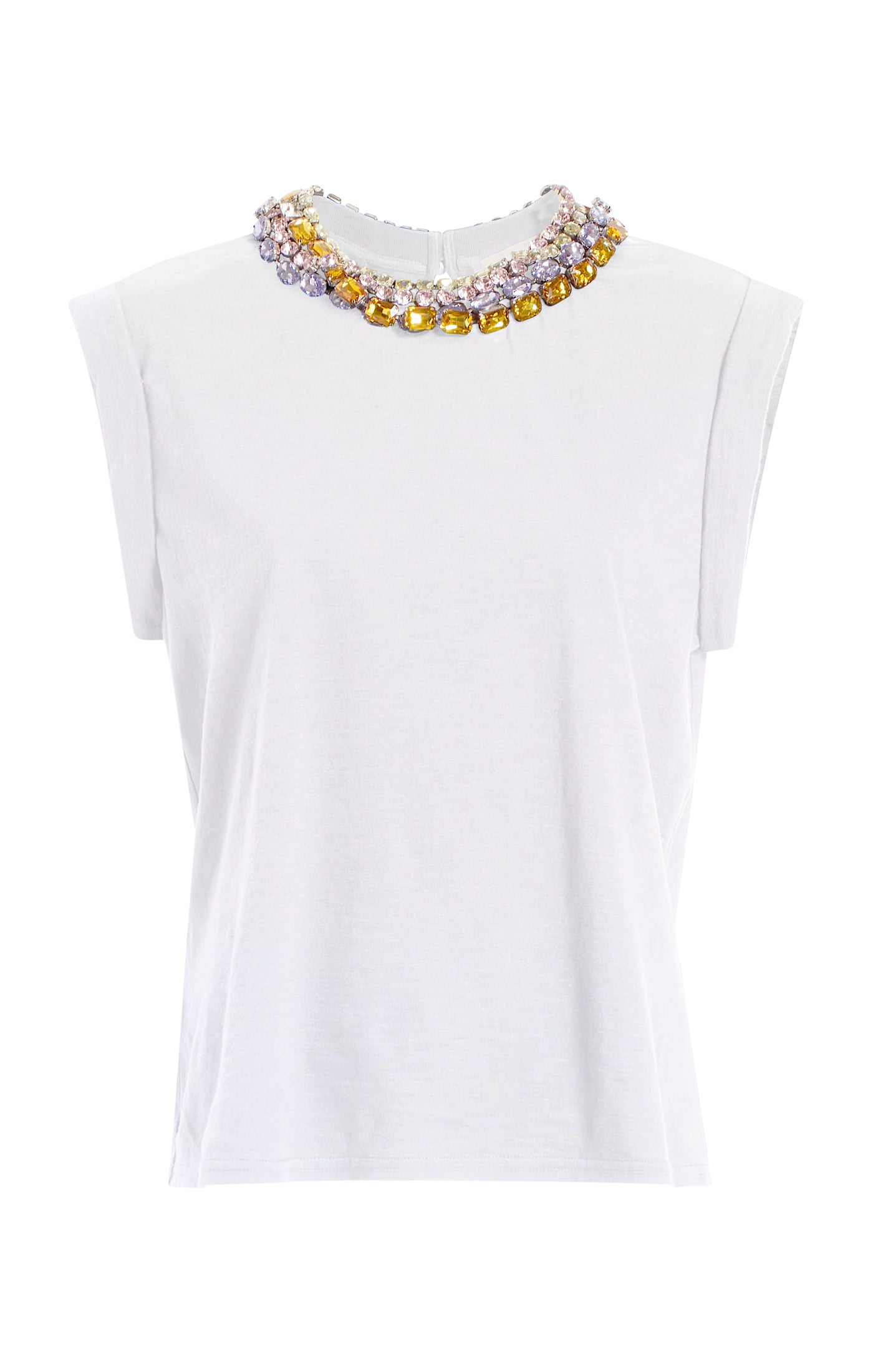 Chunky Rhinestone Embellished Tee